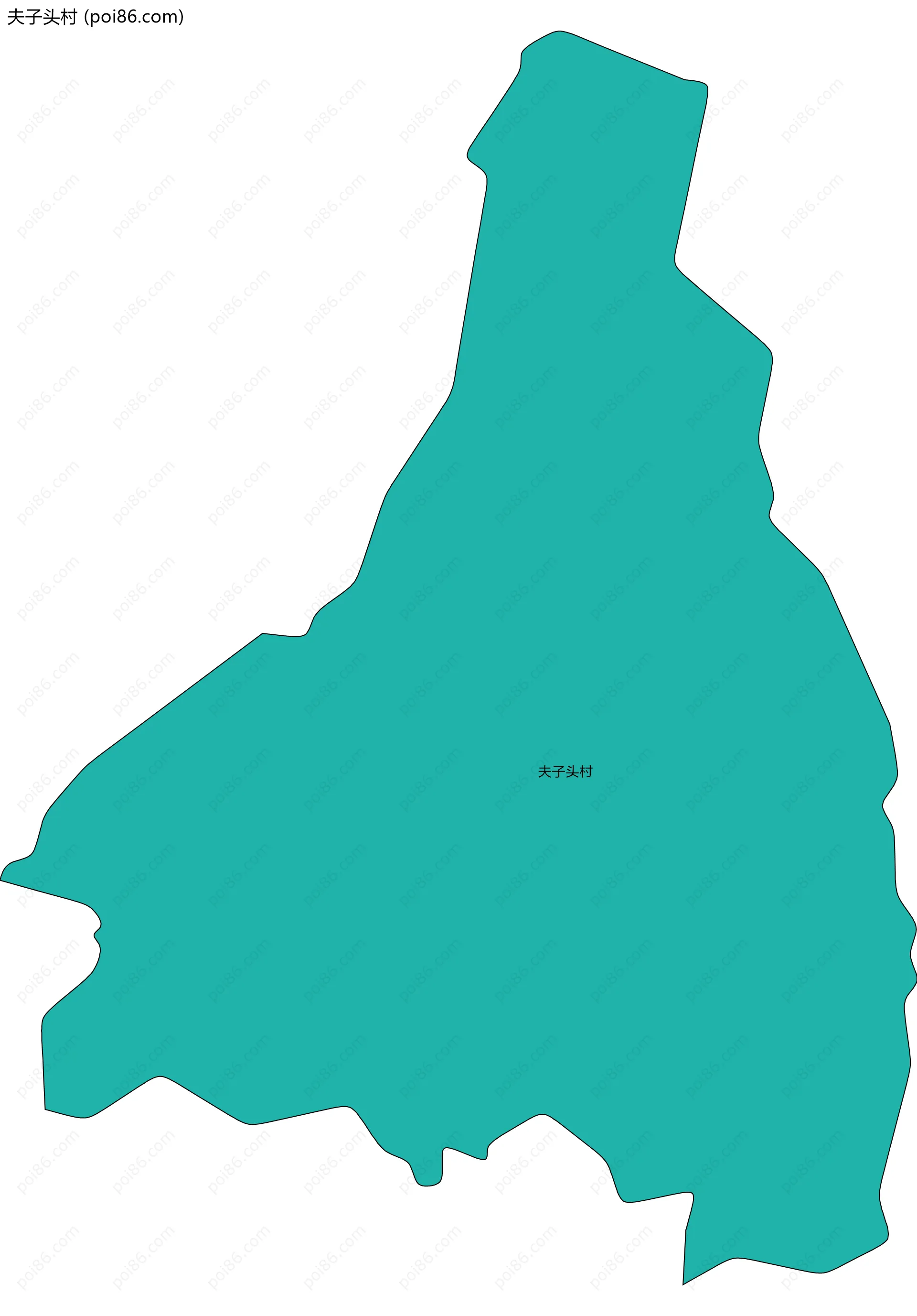 夫子头村边界地图