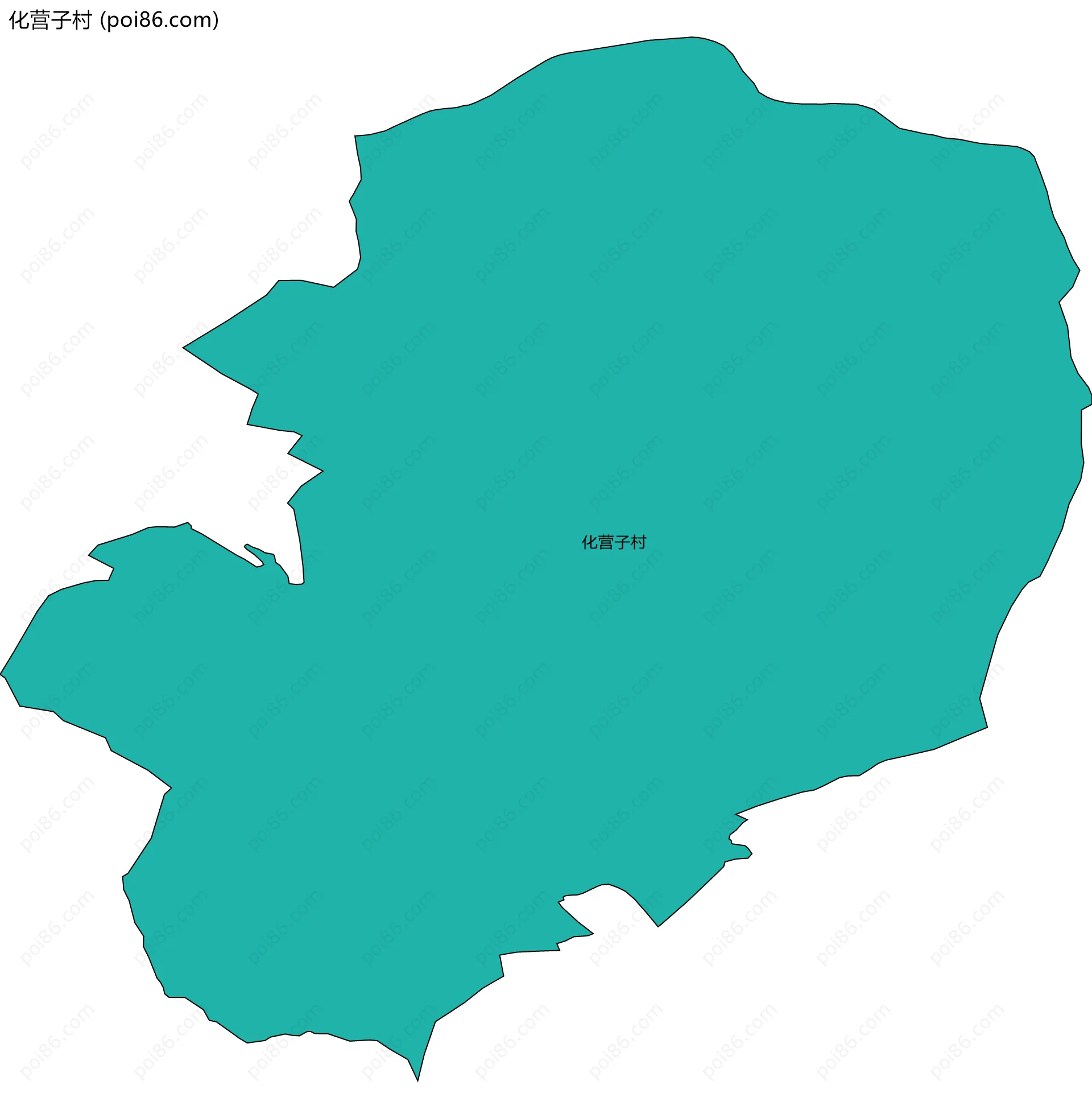 化营子村边界地图