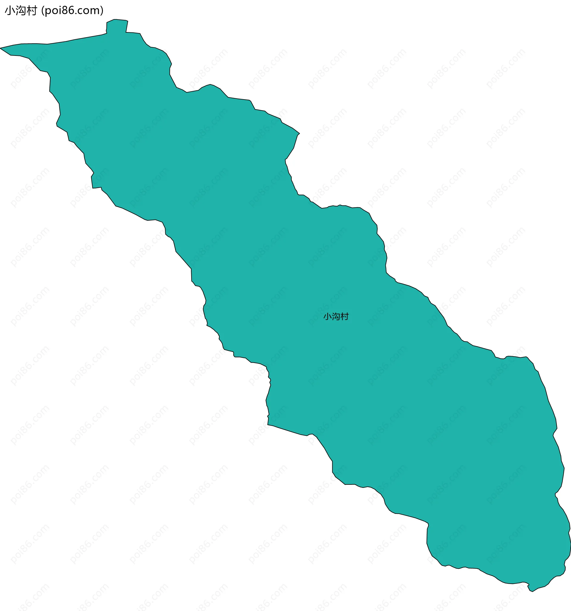 小沟村边界地图