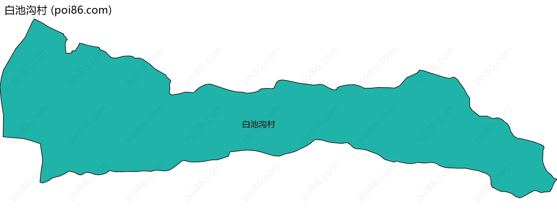 白池沟村边界地图