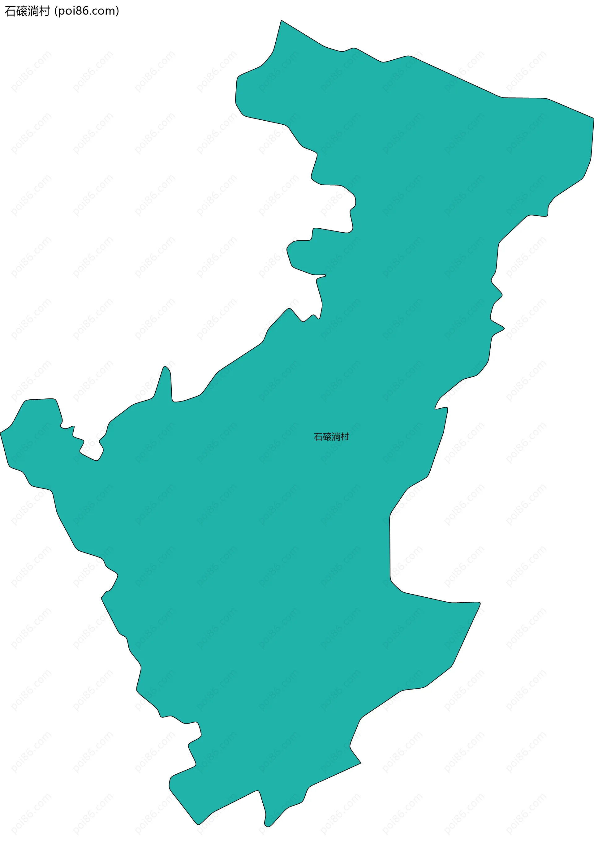 石磙淌村边界地图