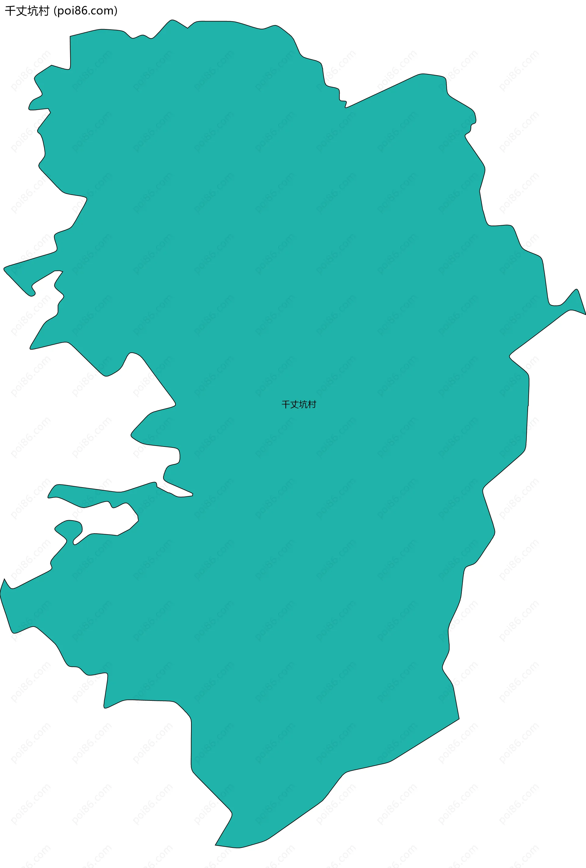 千丈坑村边界地图