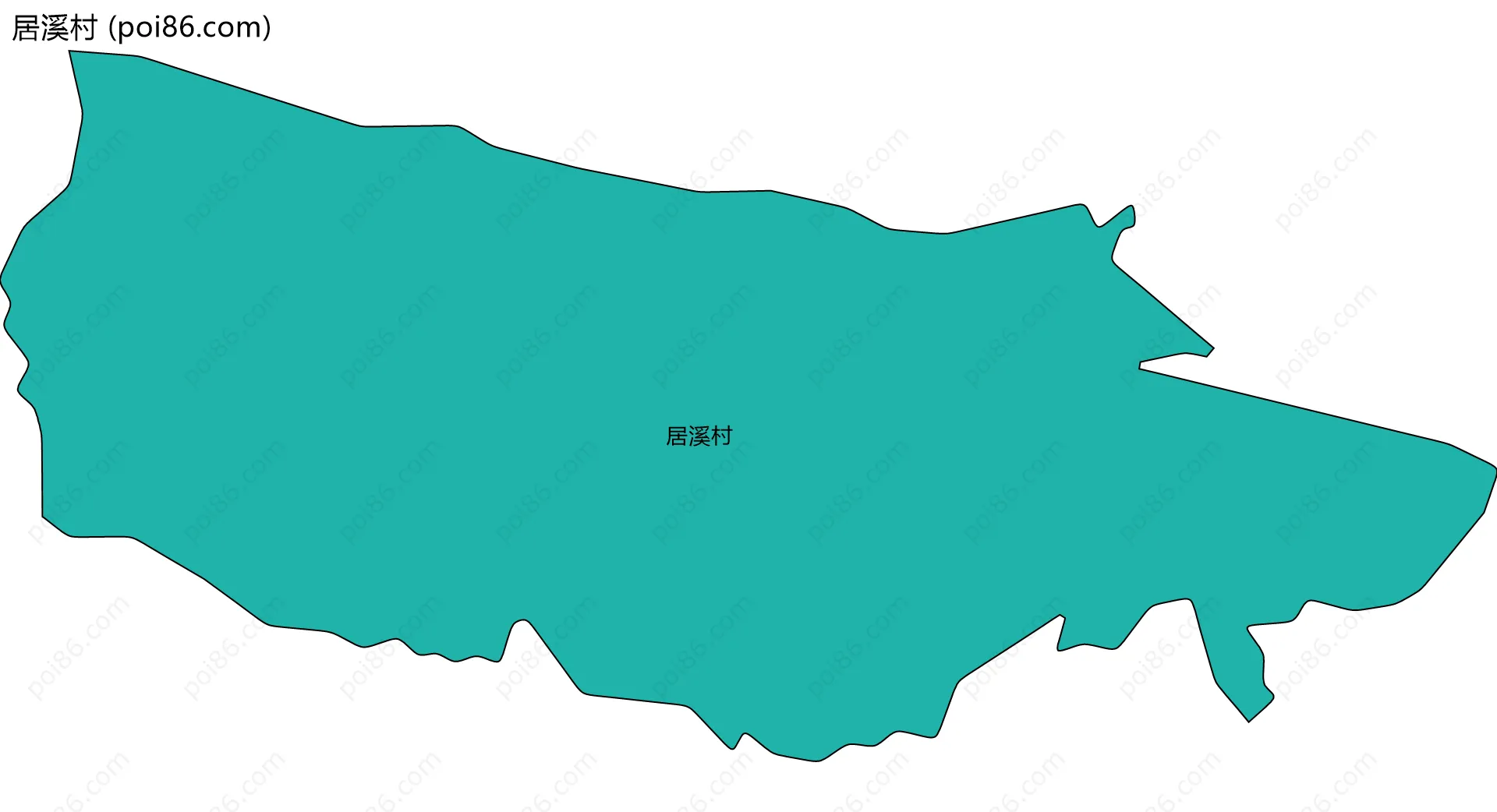 居溪村边界地图
