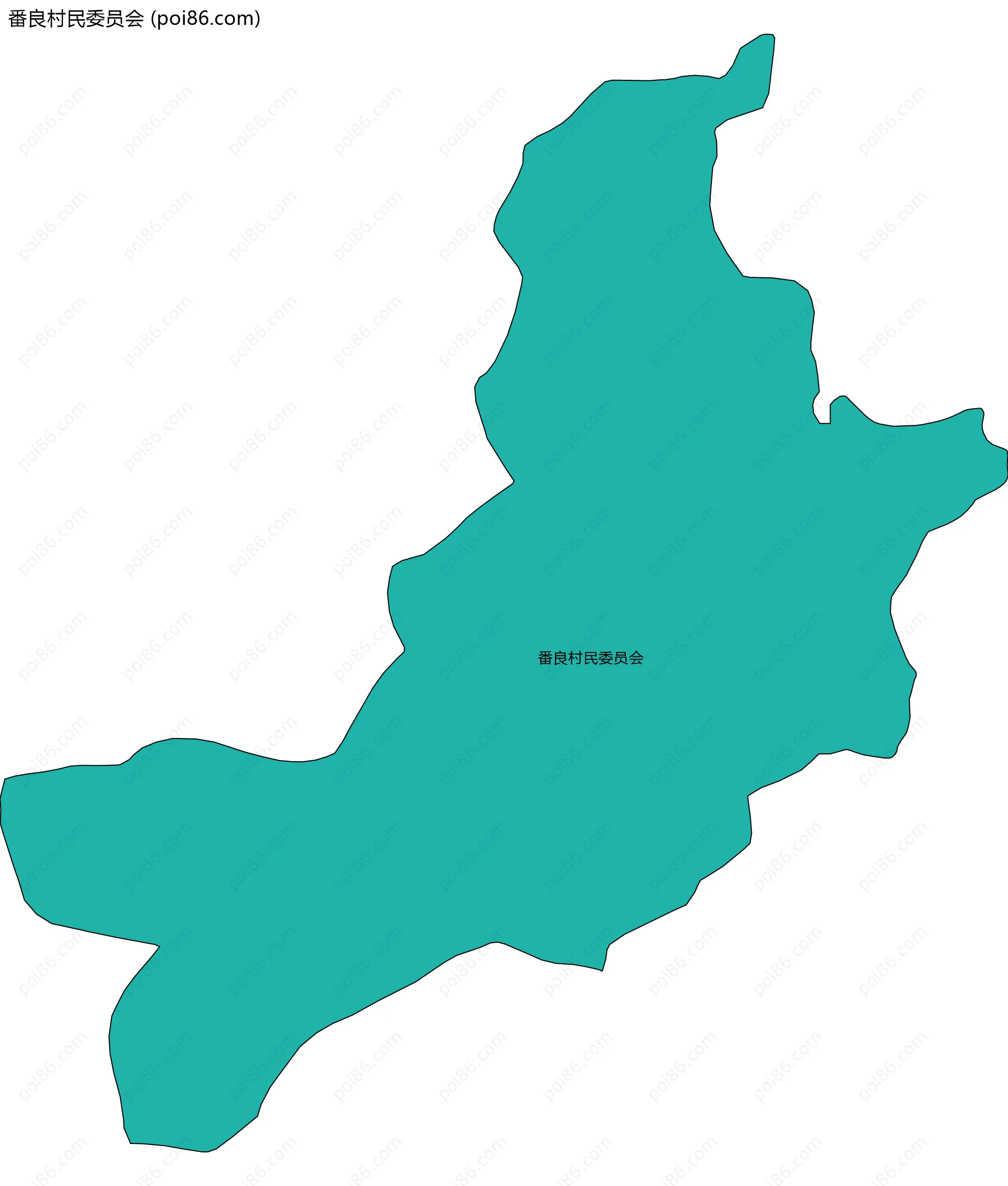 番良村民委员会边界地图