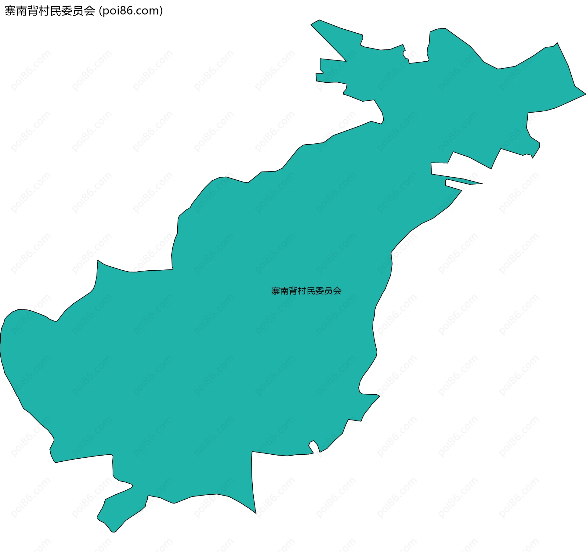 寨南背村民委员会边界地图