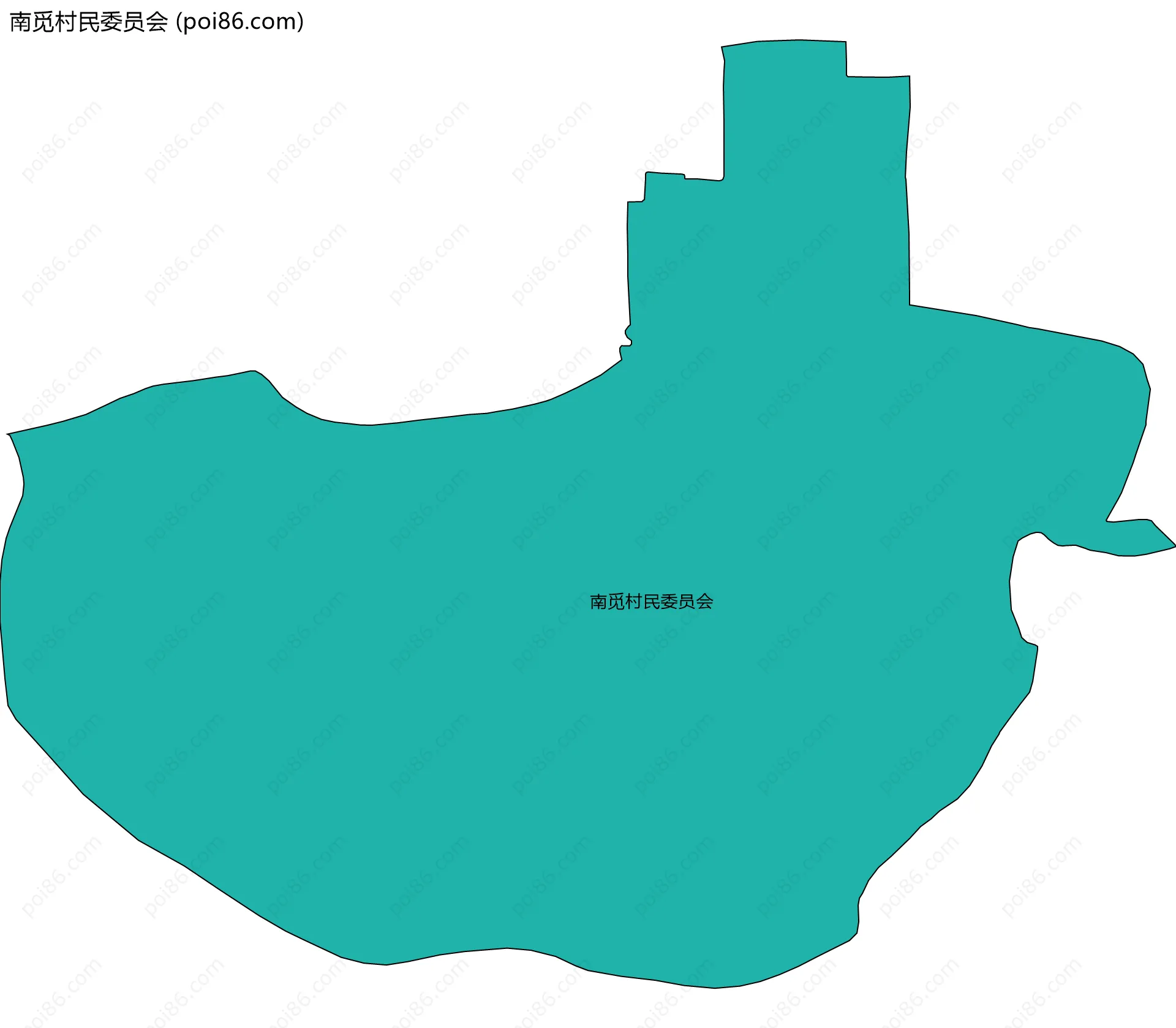 南觅村民委员会边界地图