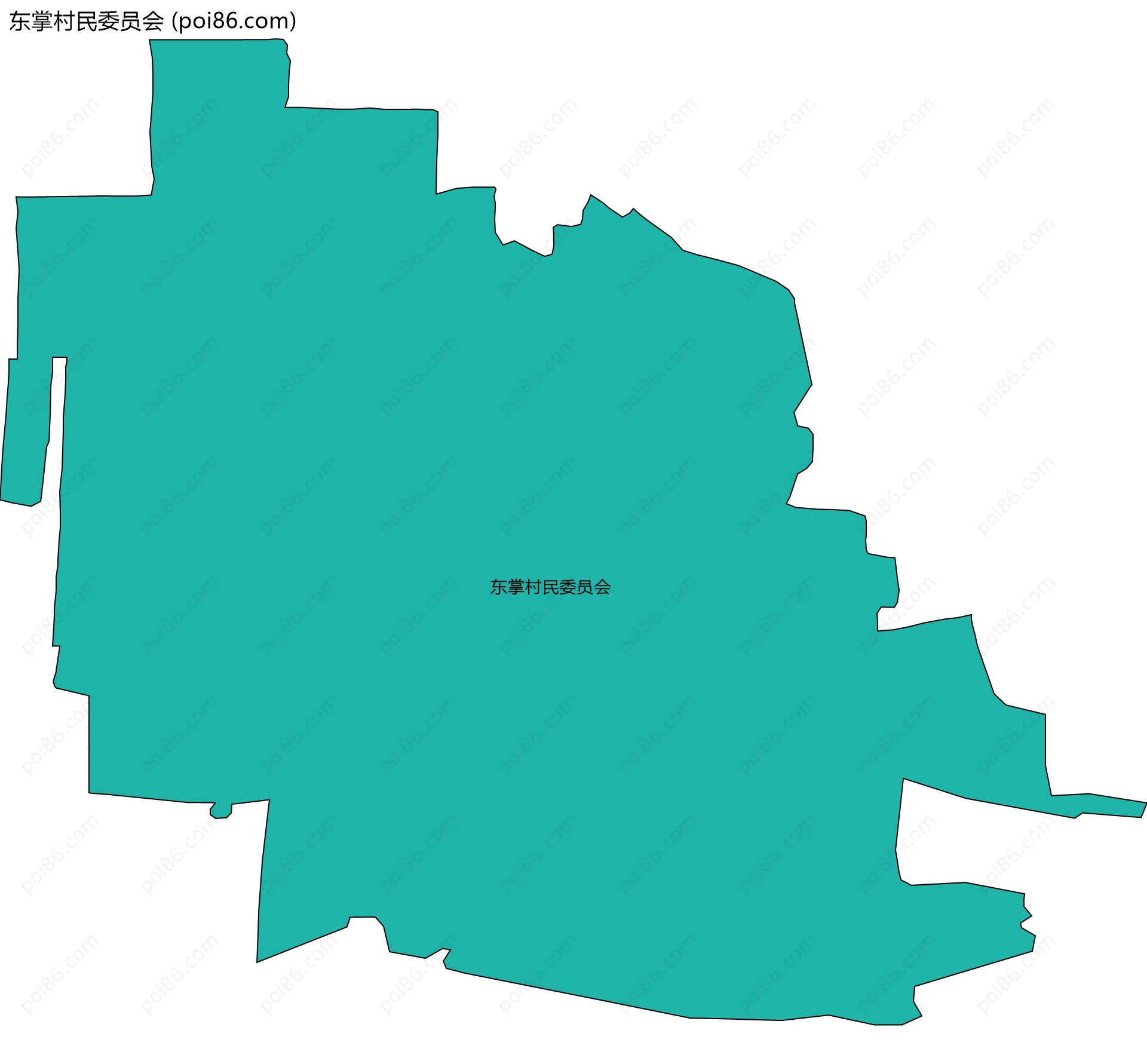 东掌村民委员会边界地图