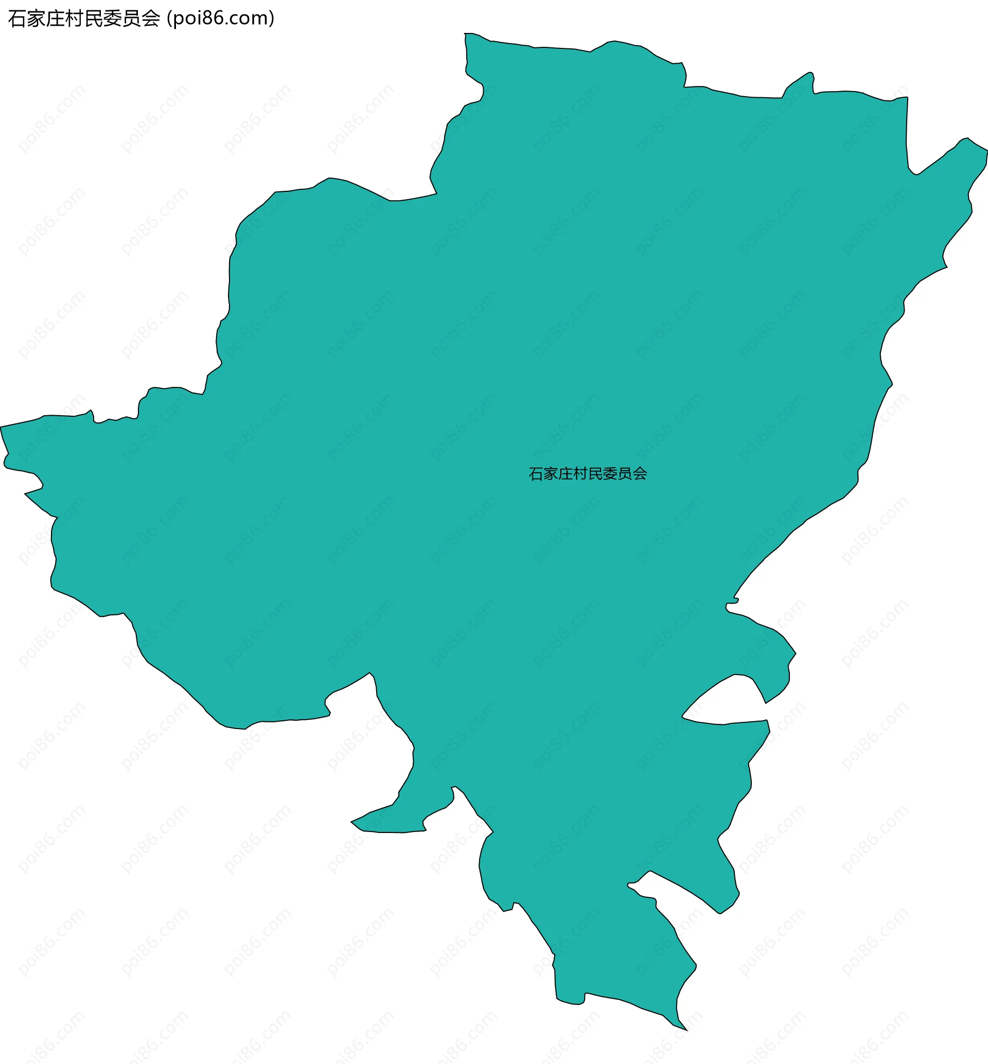 石家庄村民委员会边界地图