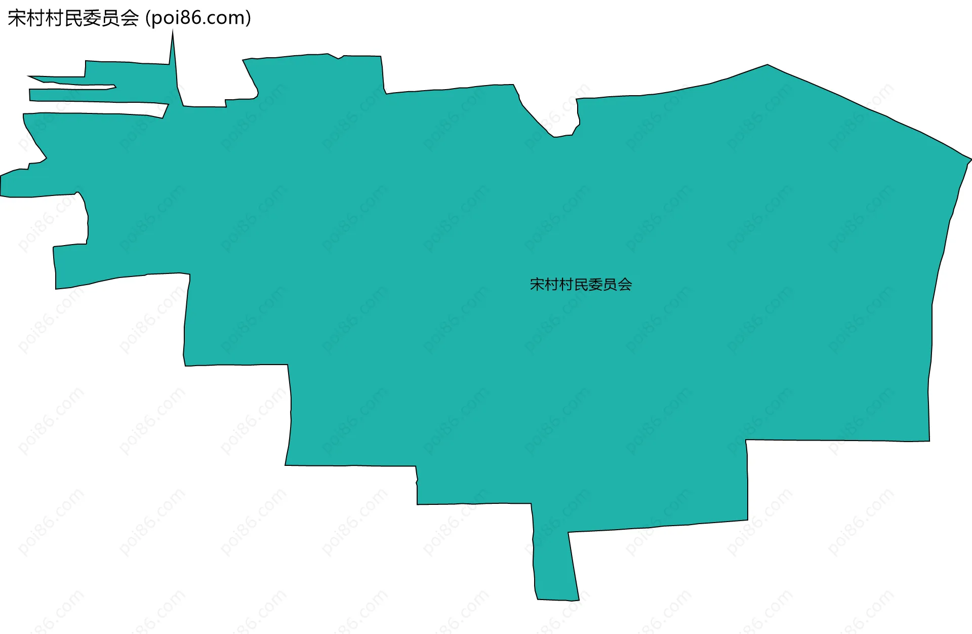 宋村村民委员会边界地图