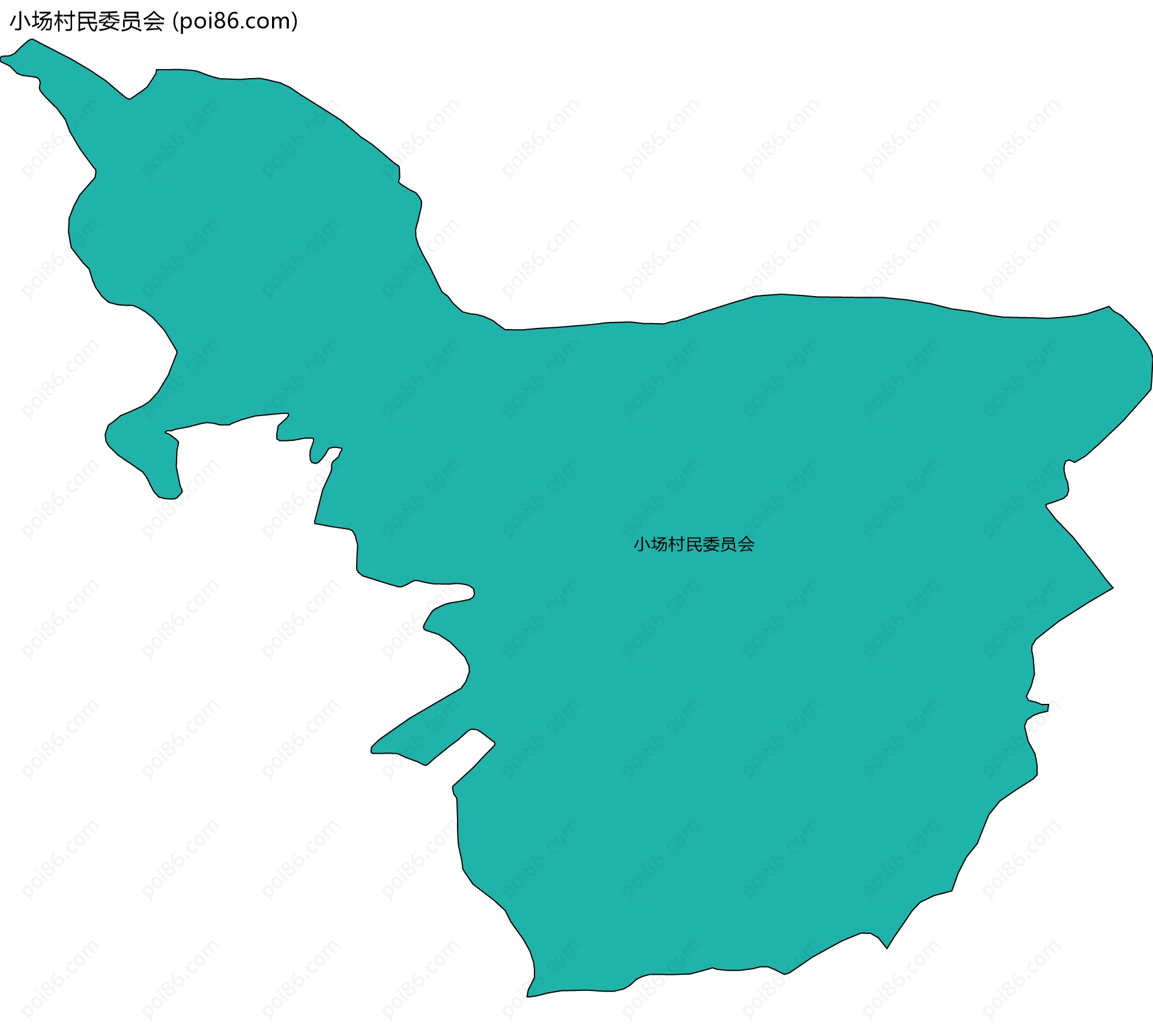 小场村民委员会边界地图