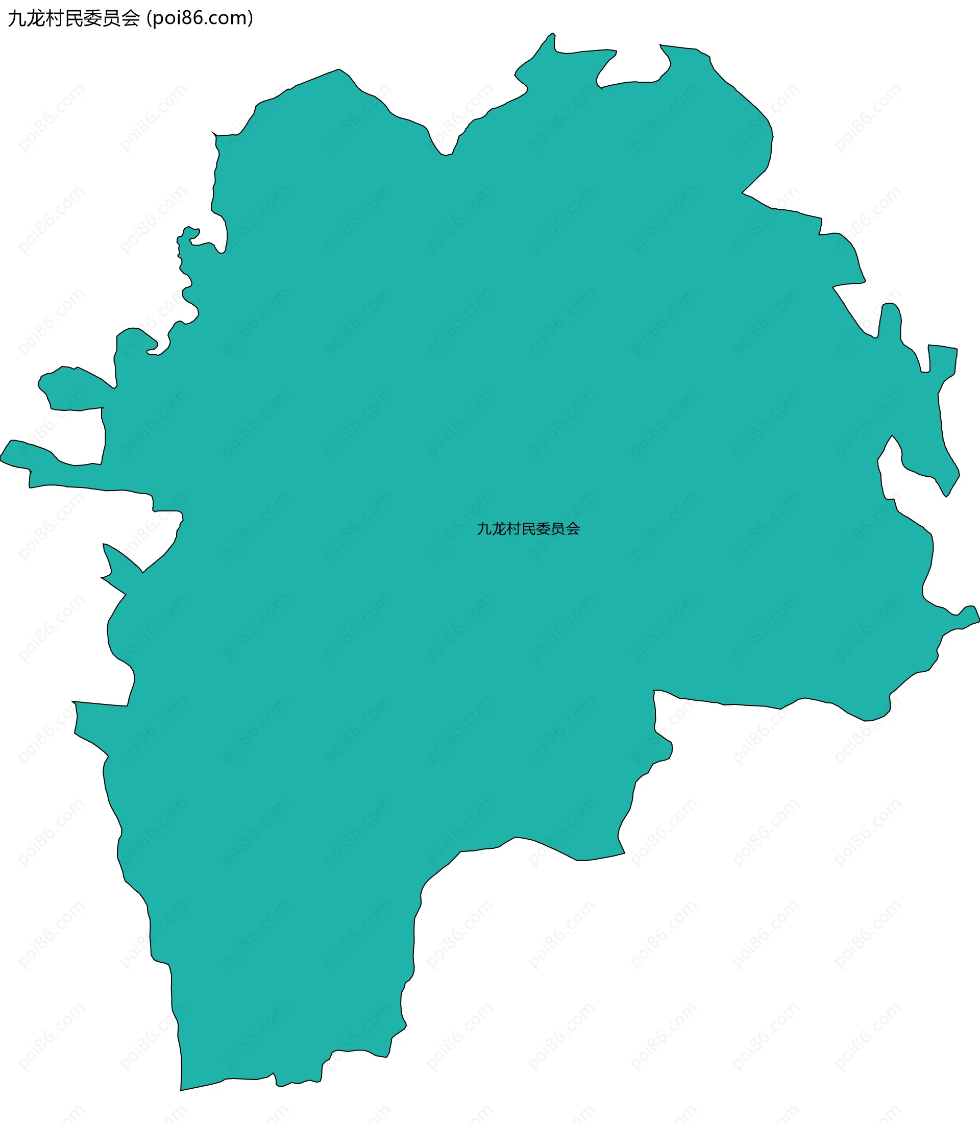 九龙村民委员会边界地图