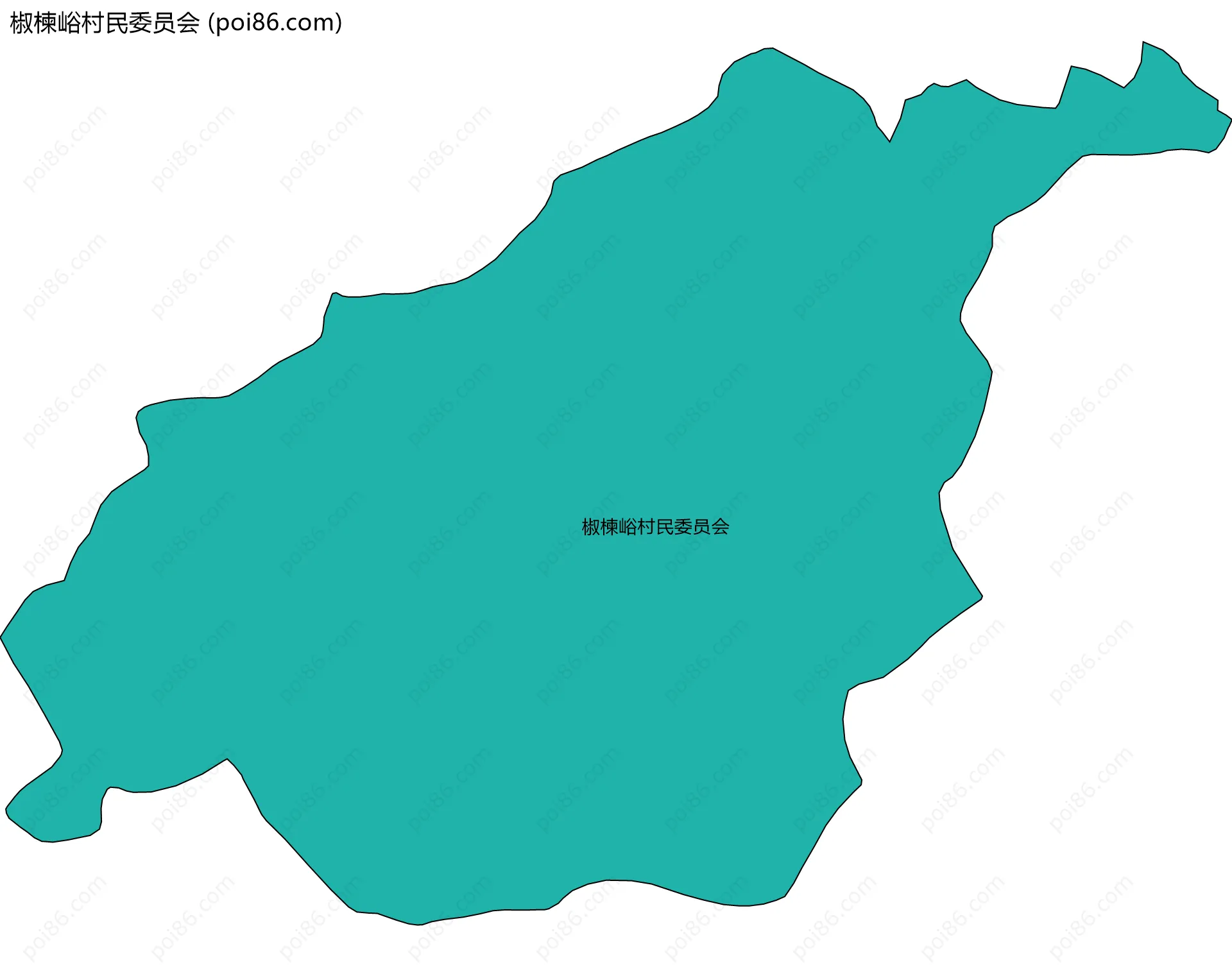 椒楝峪村民委员会边界地图