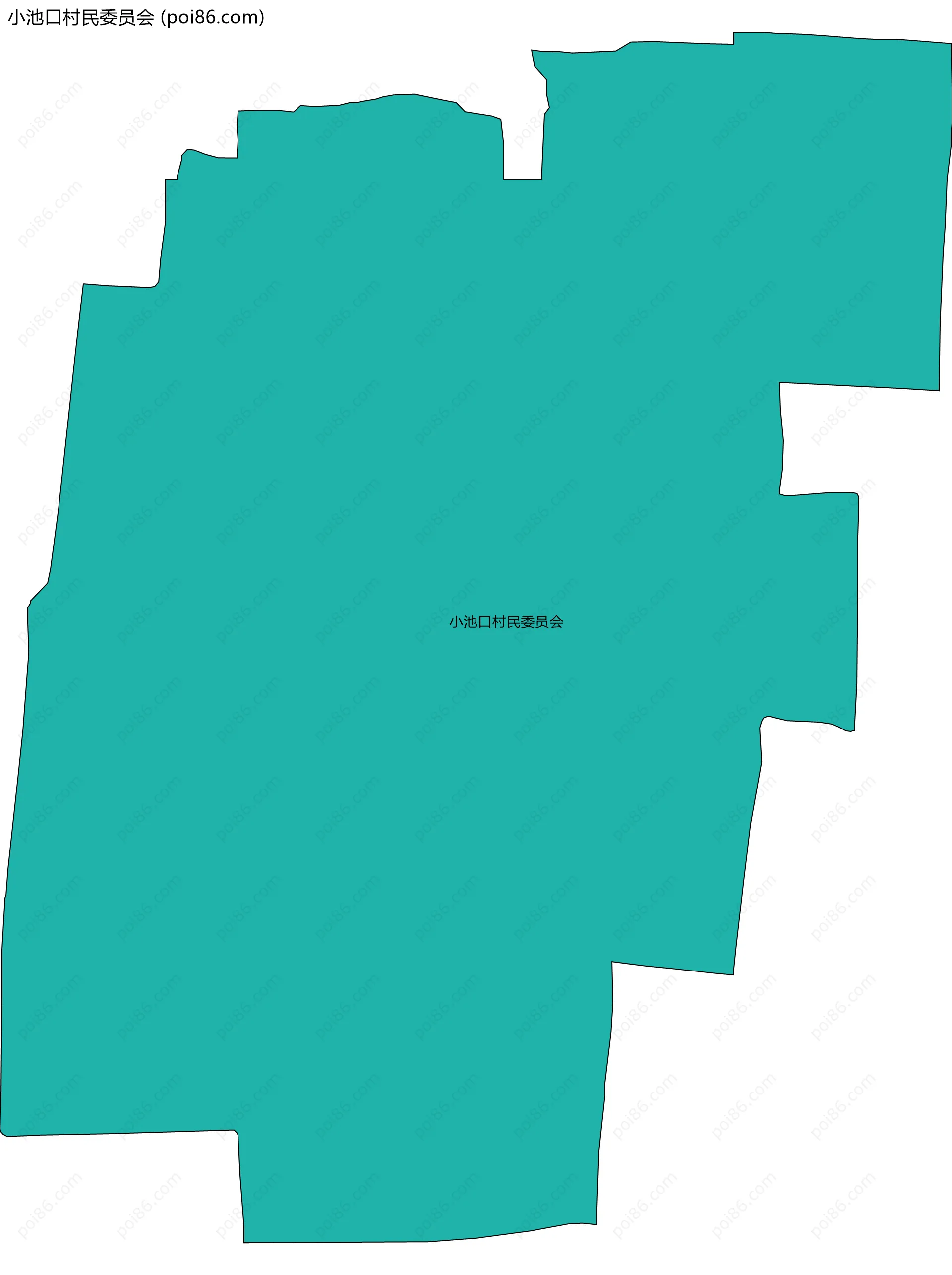 小池口村民委员会边界地图