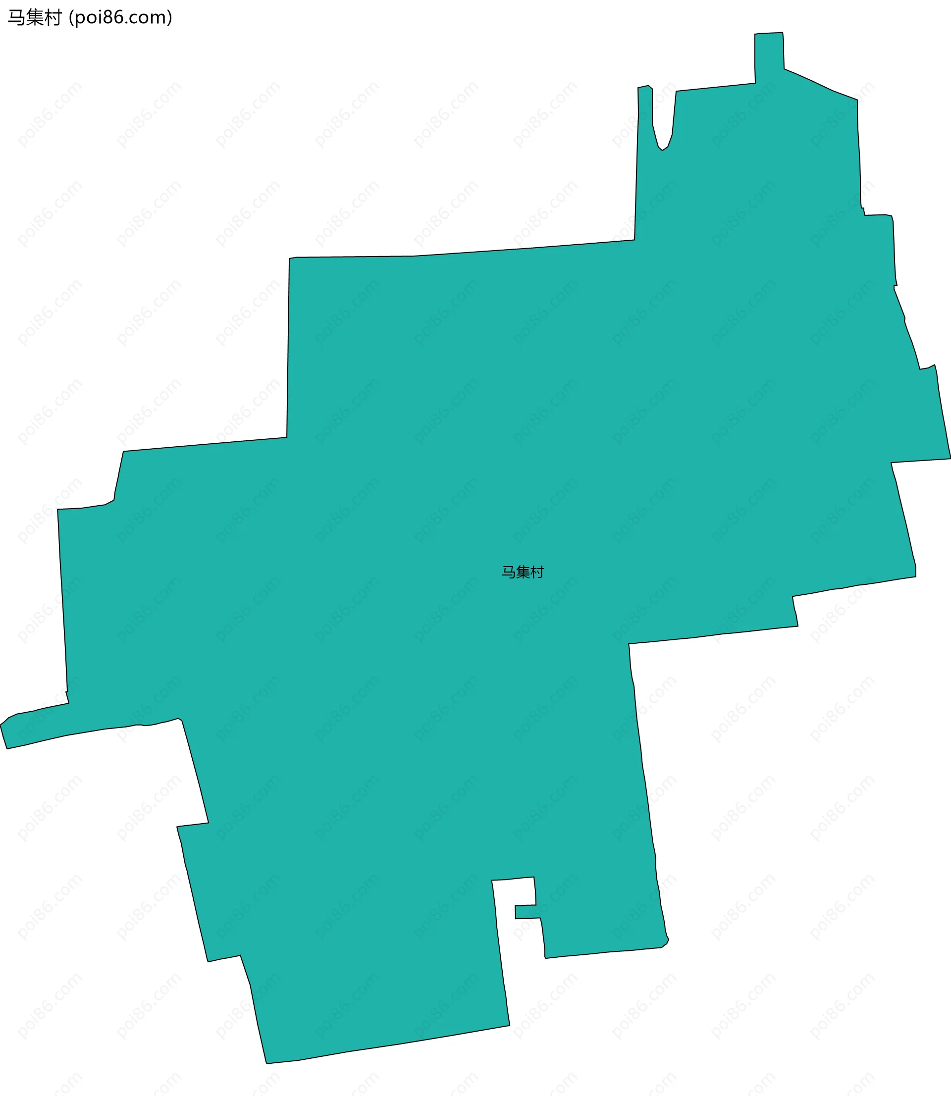 马集村边界地图