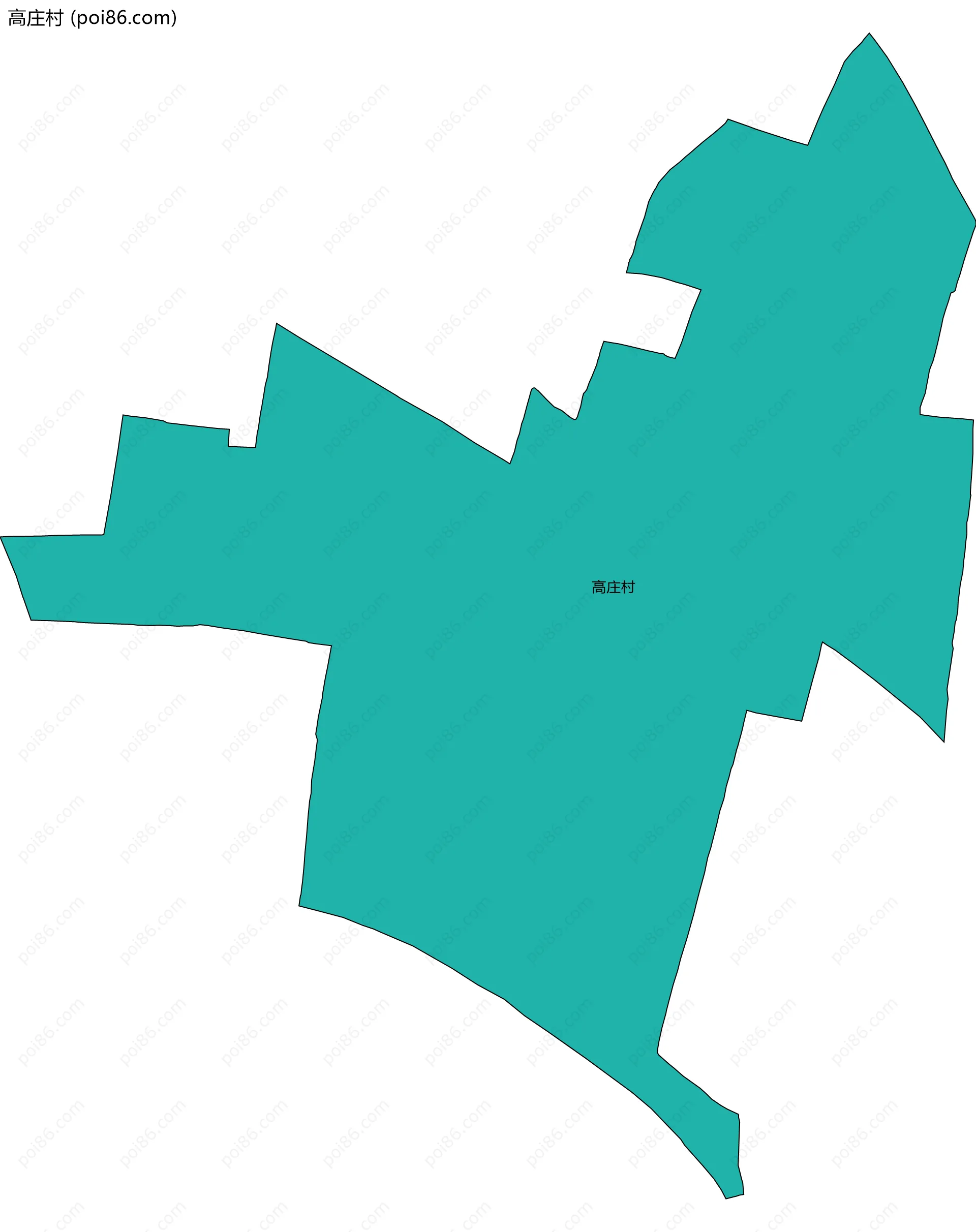 高庄村边界地图
