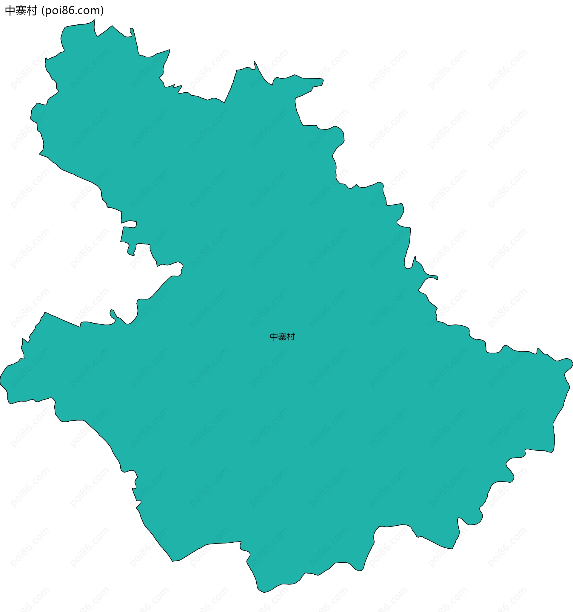 中寨村边界地图