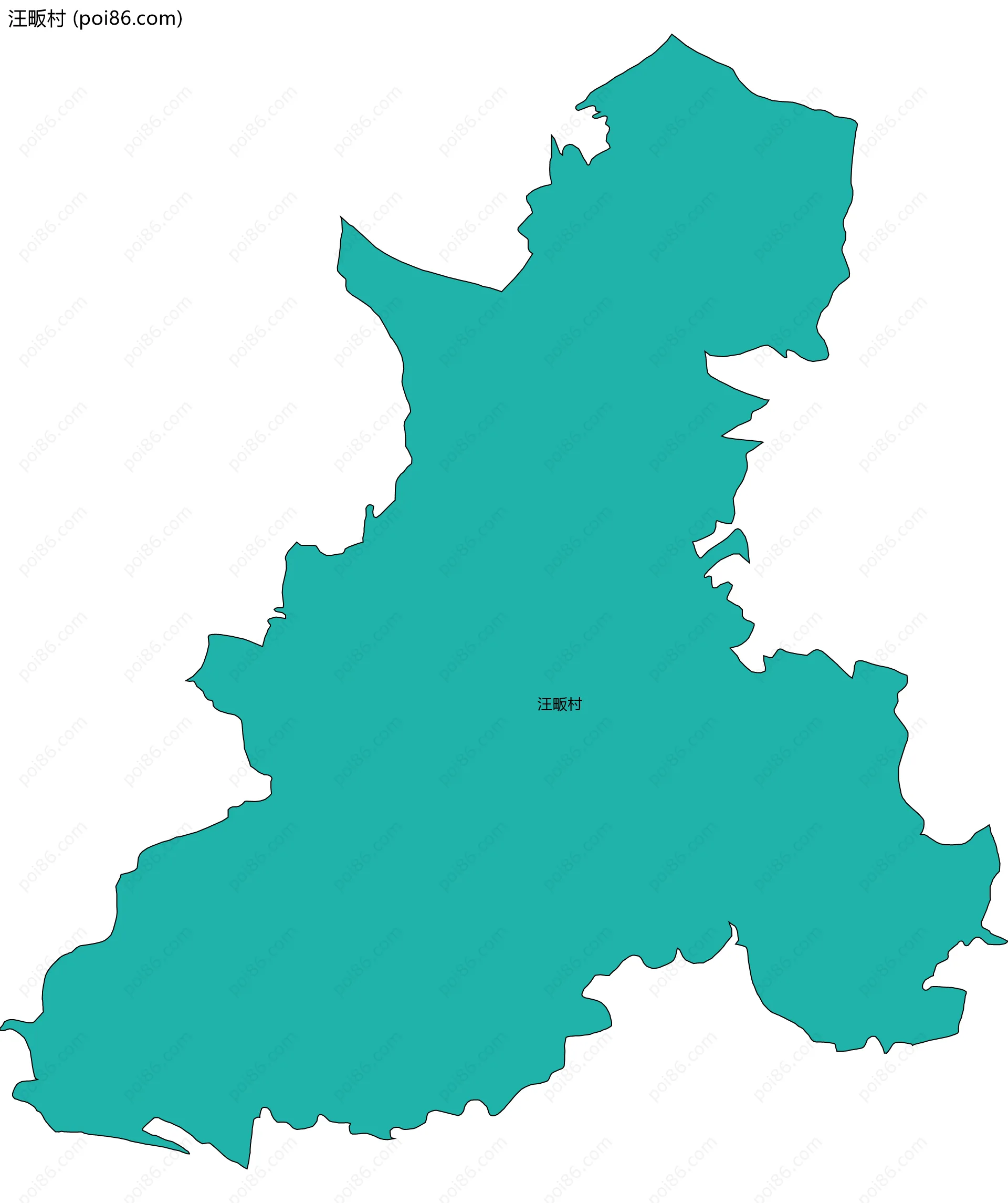 汪畈村边界地图