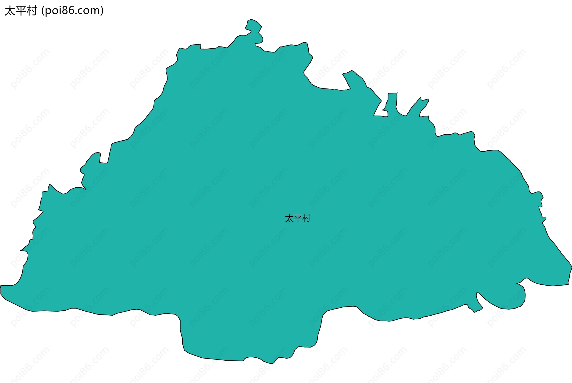 太平村边界地图