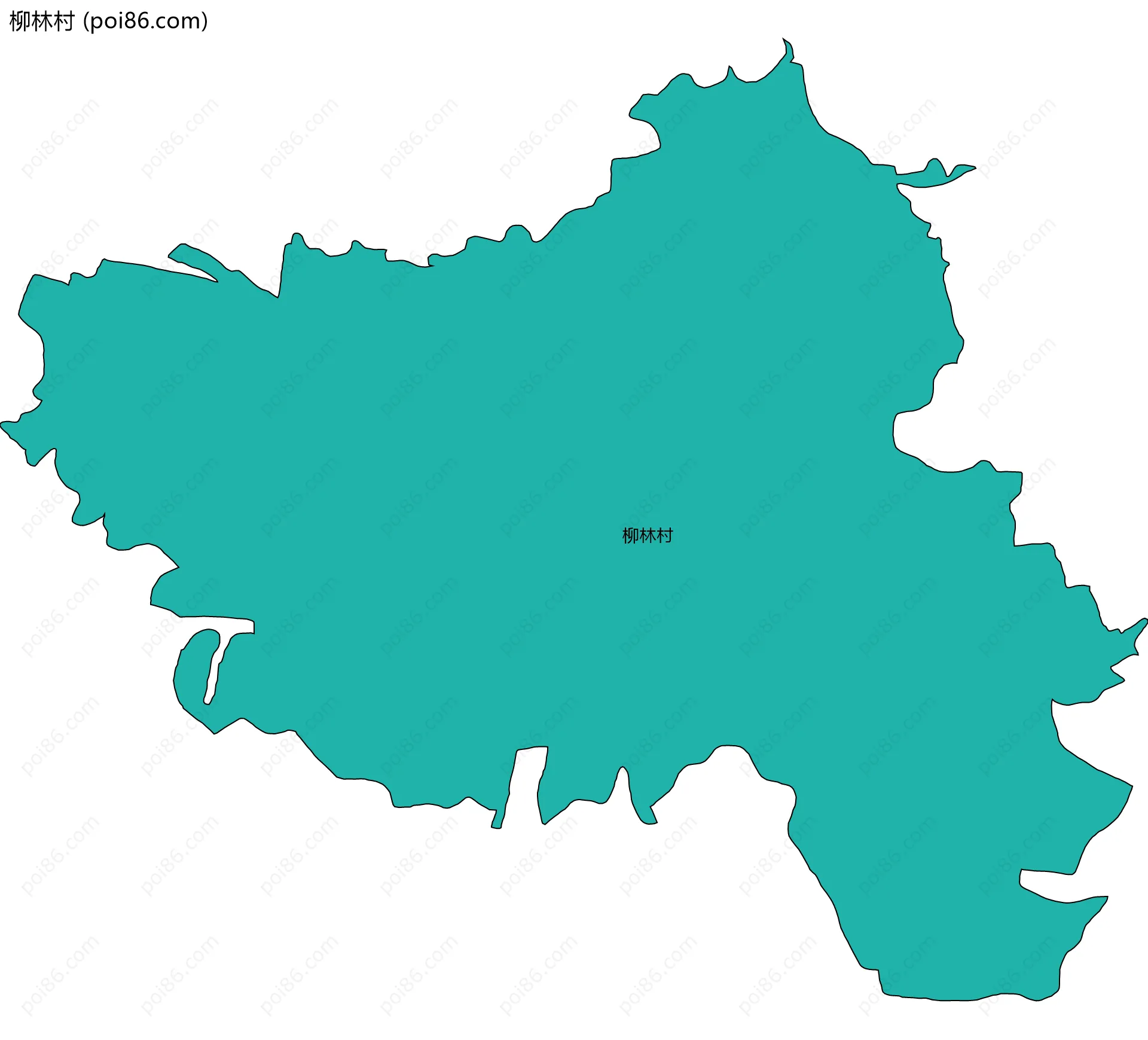 柳林村边界地图