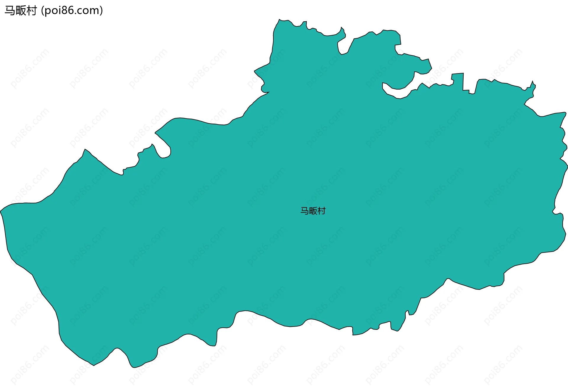 马畈村边界地图