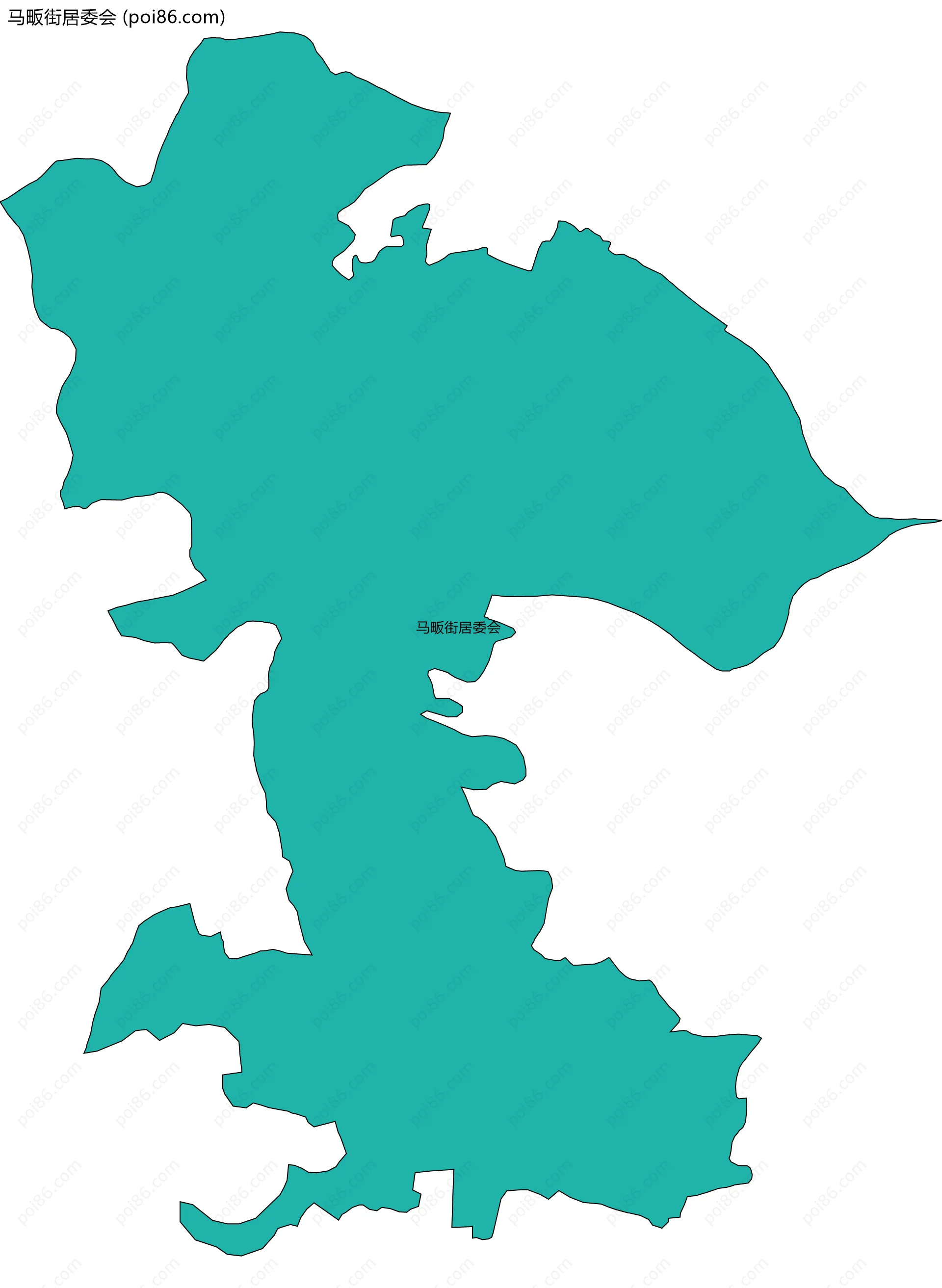 马畈街居委会边界地图