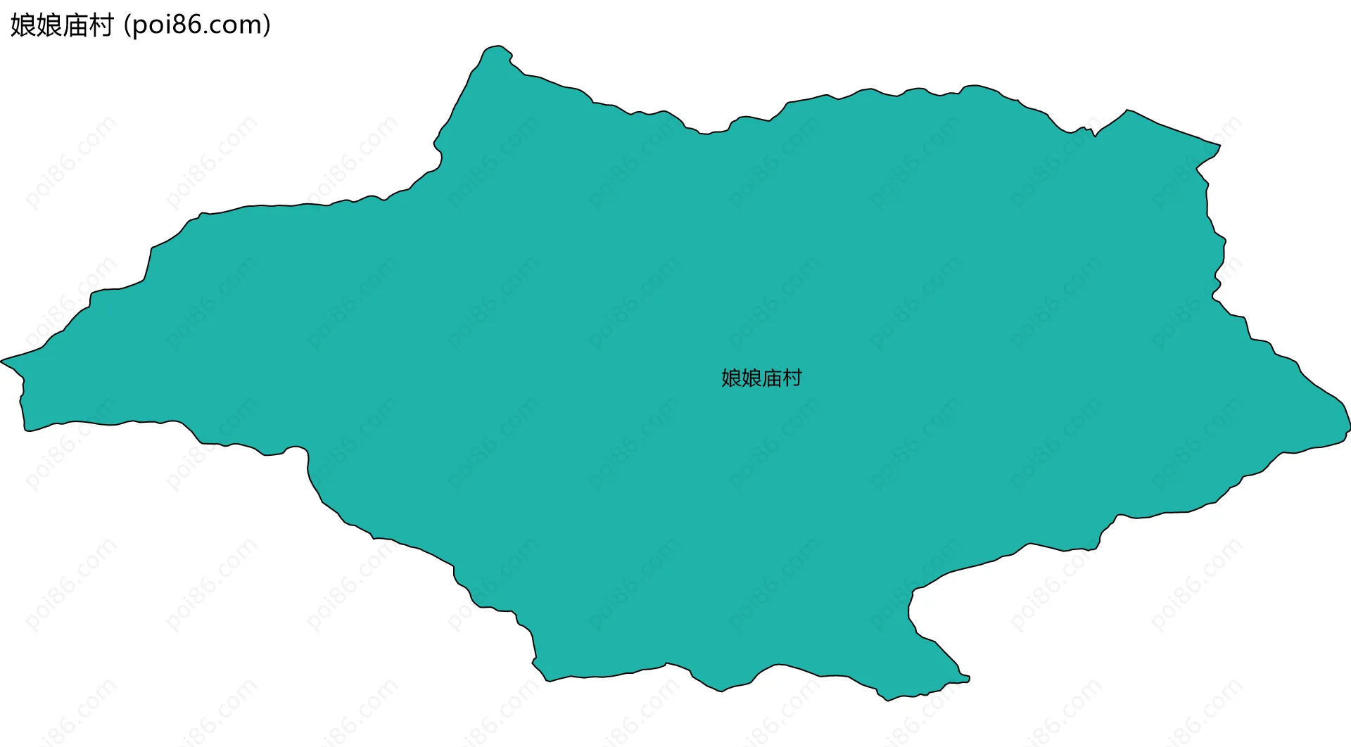 娘娘庙村边界地图