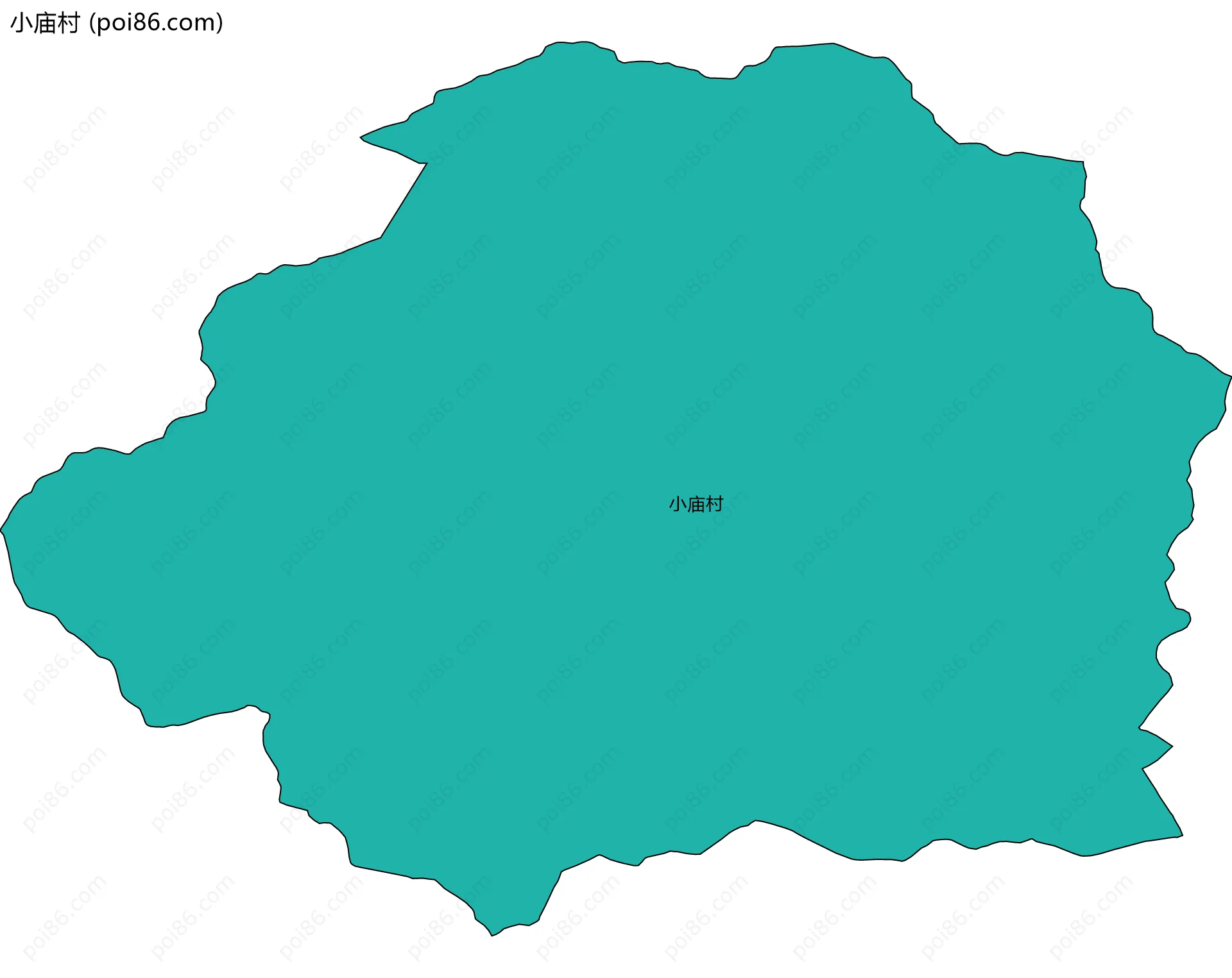 小庙村边界地图
