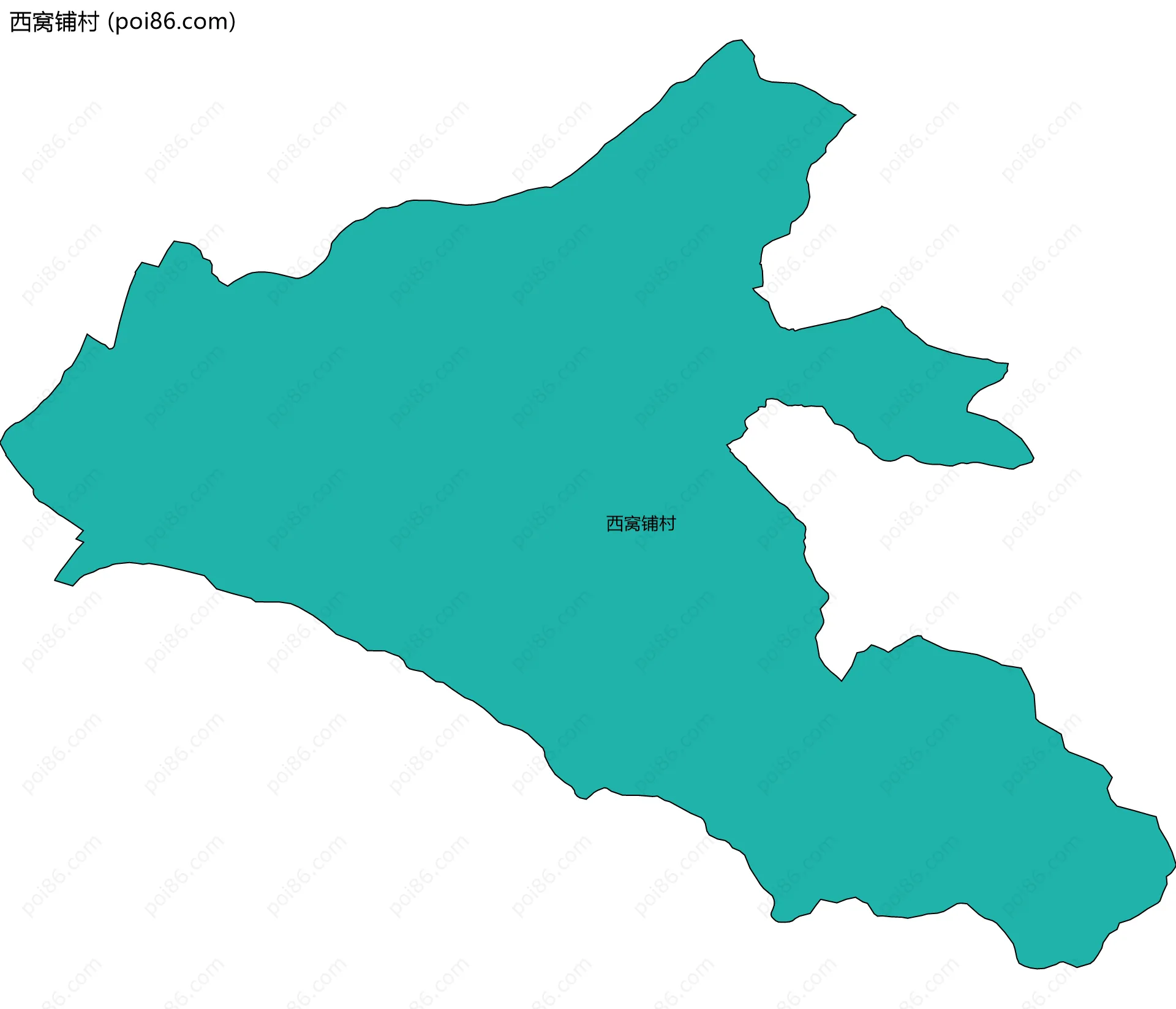 西窝铺村边界地图