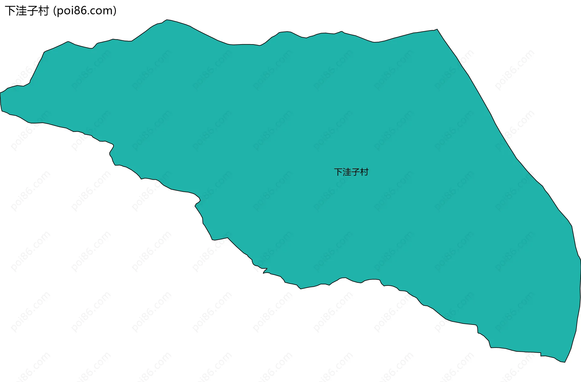 下洼子村边界地图
