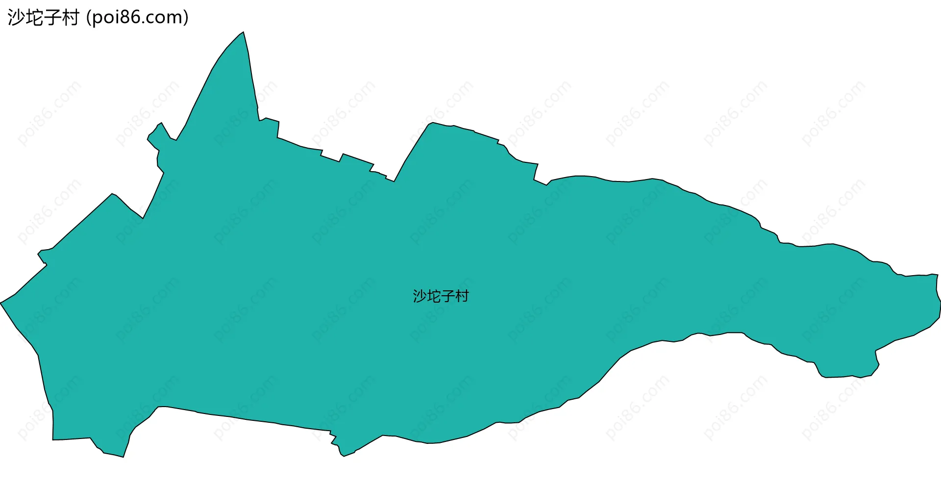 沙坨子村边界地图