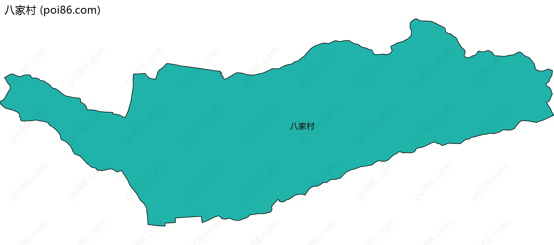 八家村边界地图