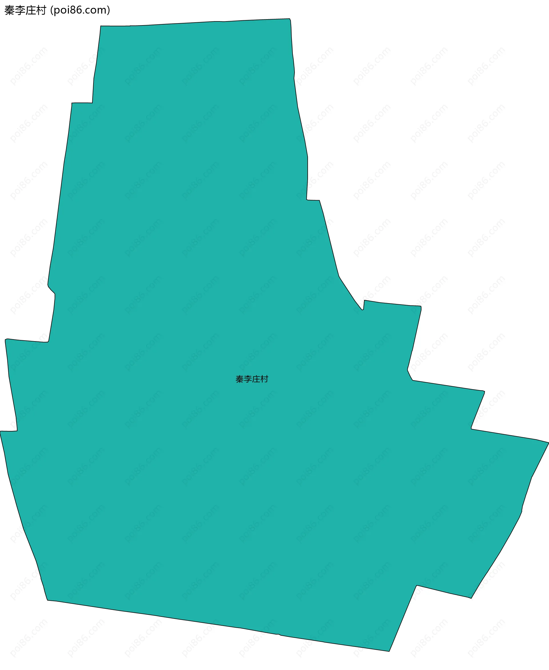 秦李庄村边界地图
