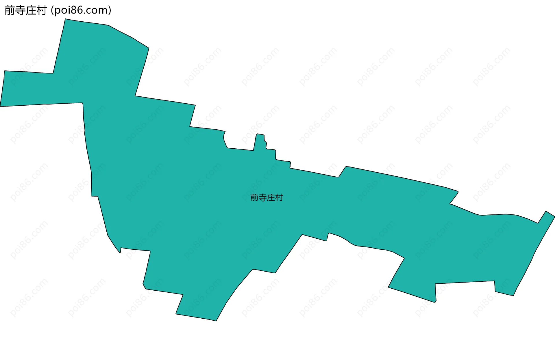 前寺庄村边界地图