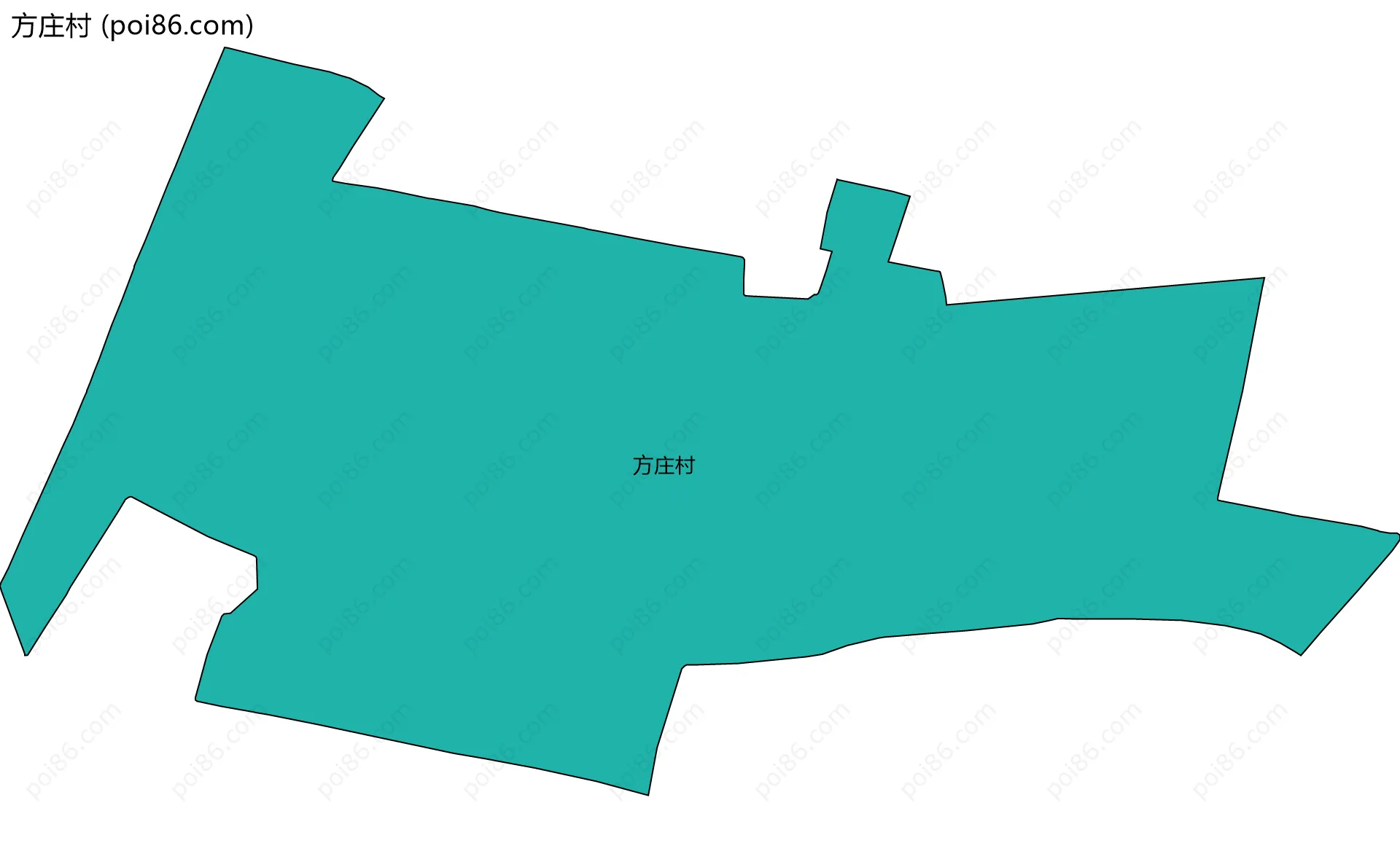 方庄村边界地图