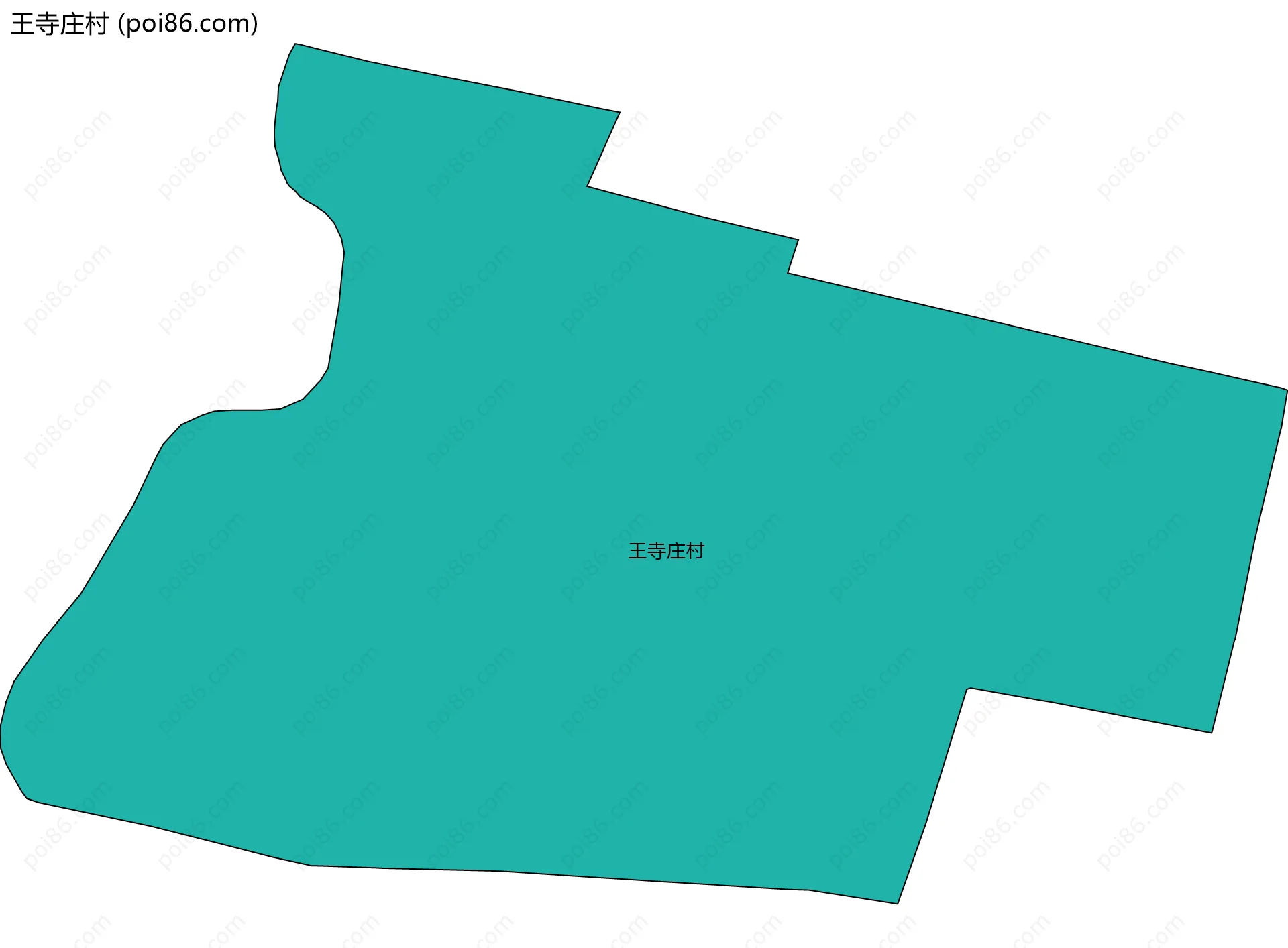 王寺庄村边界地图