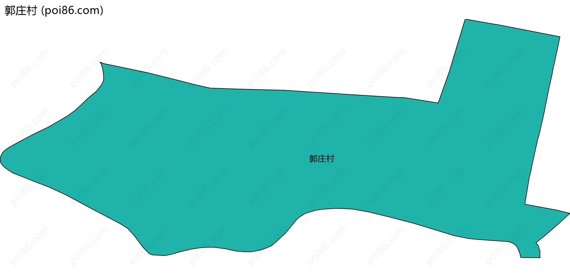 郭庄村边界地图