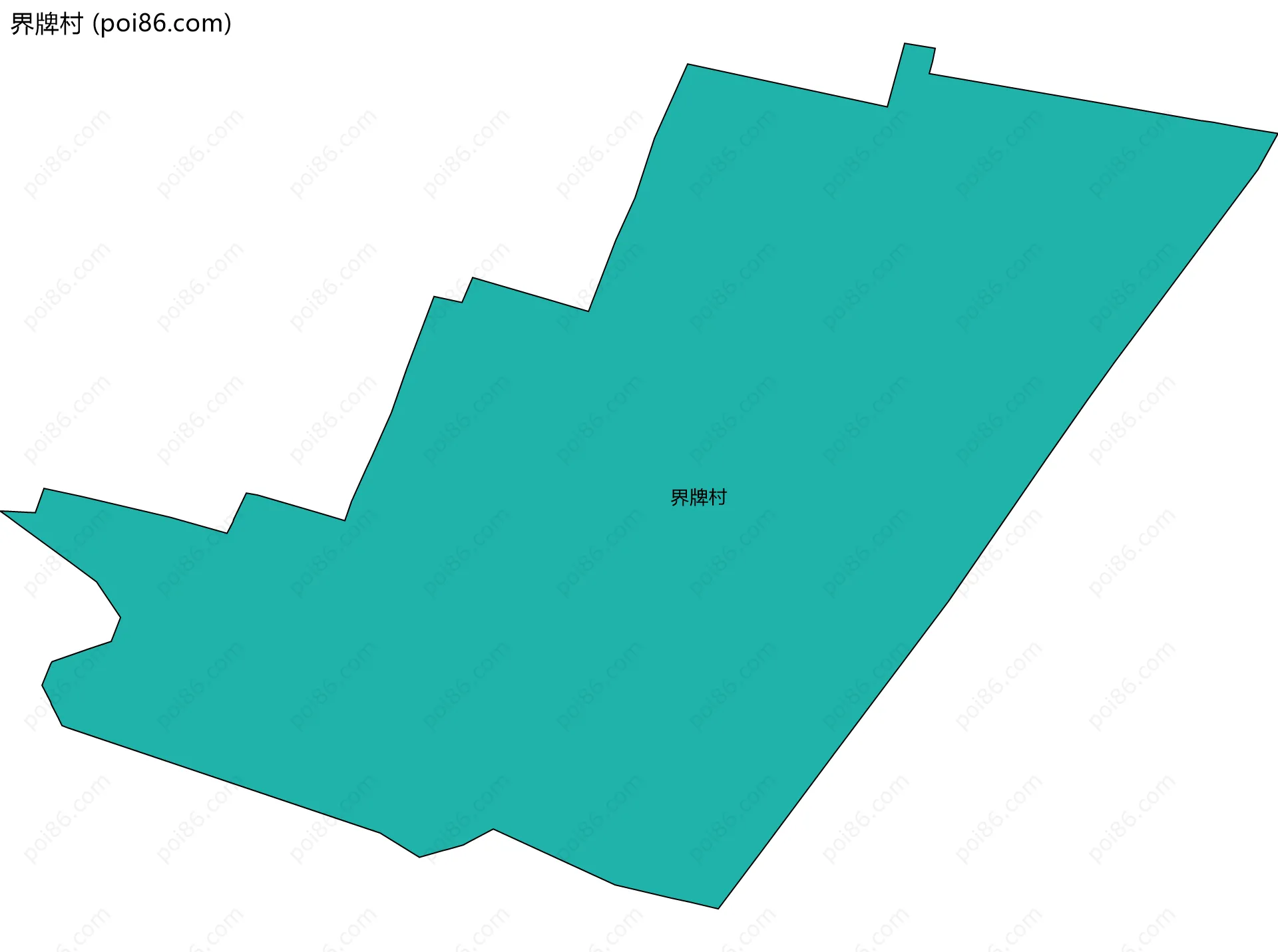 界牌村边界地图