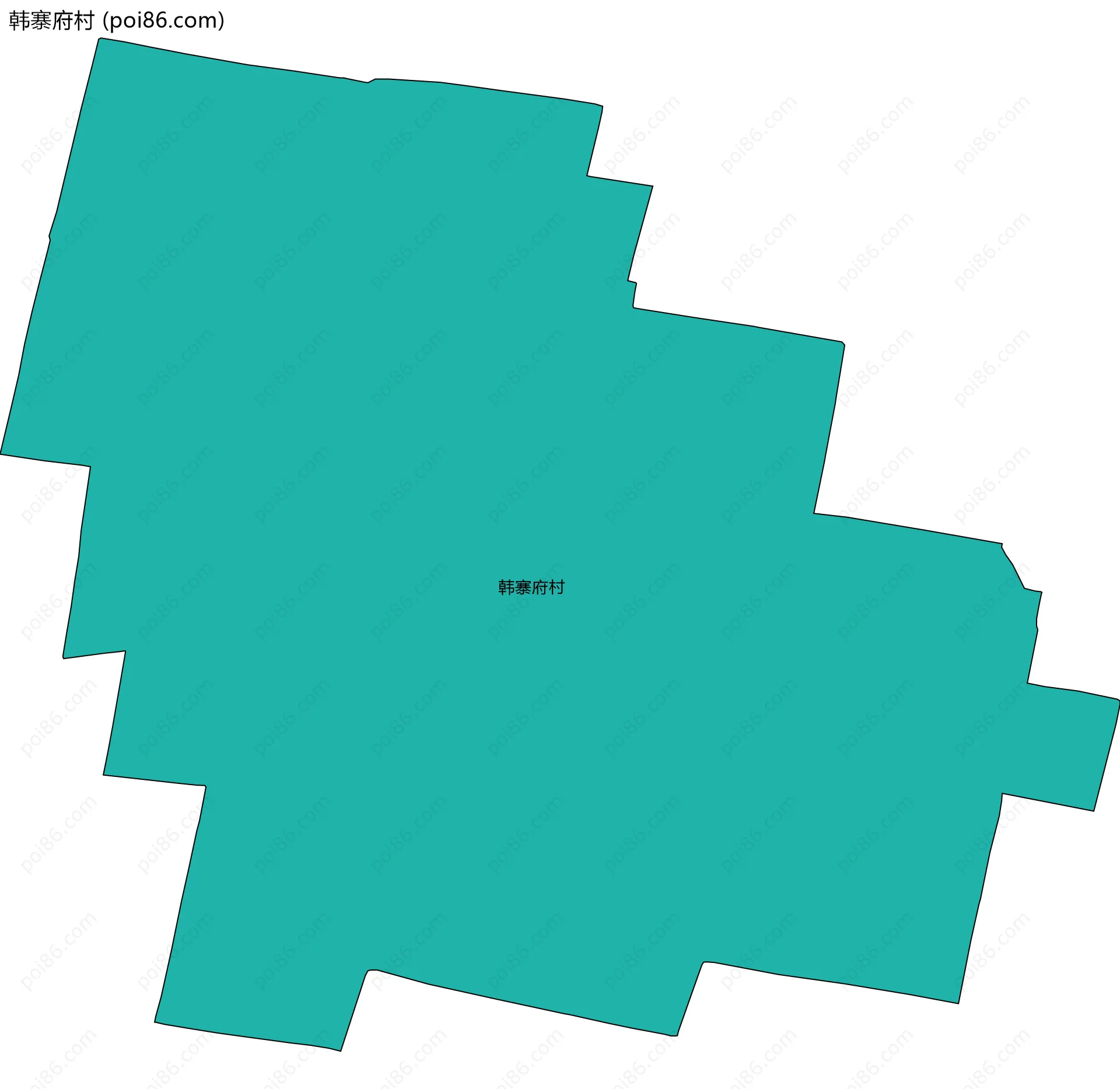 韩寨府村边界地图