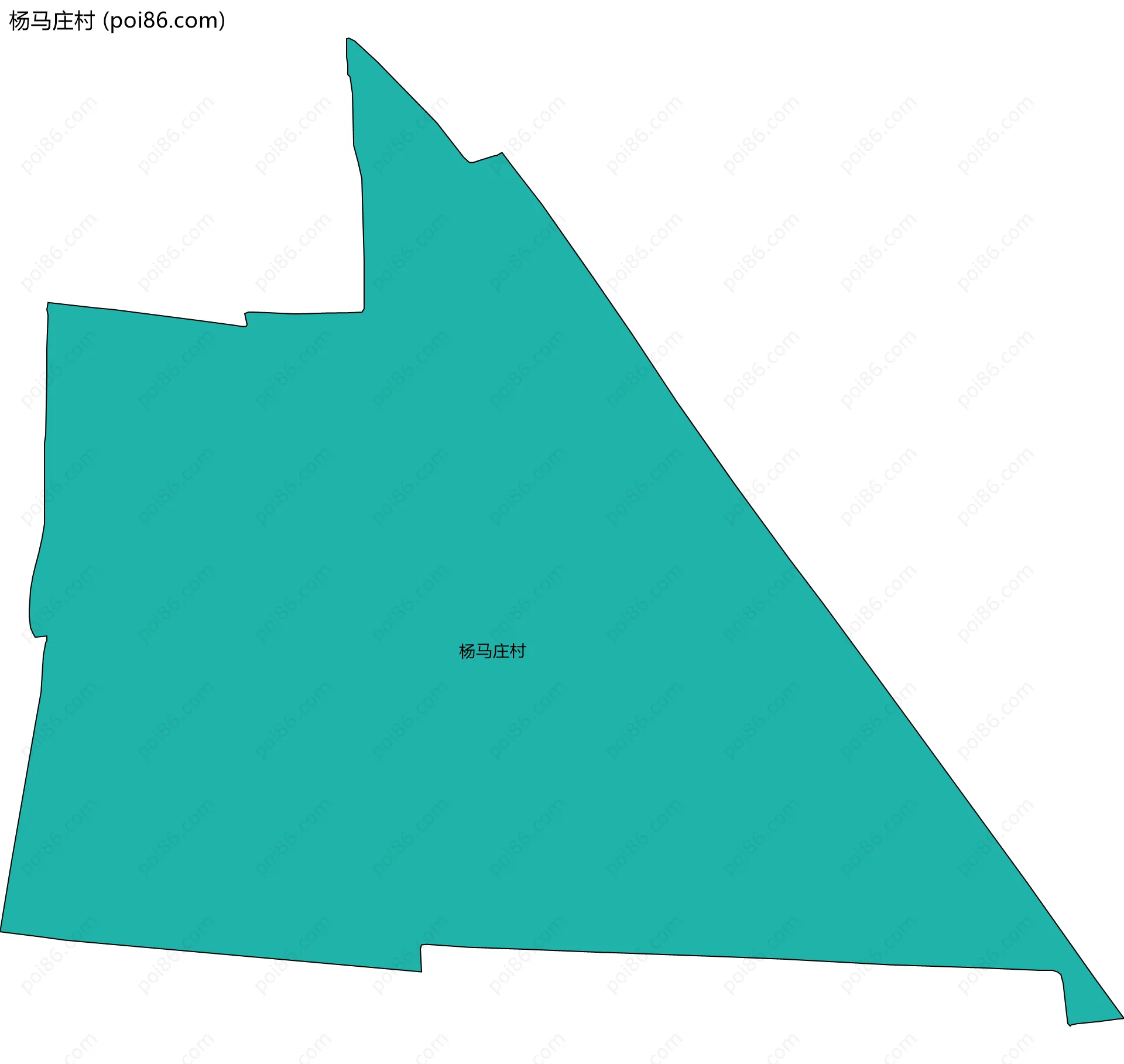 杨马庄村边界地图