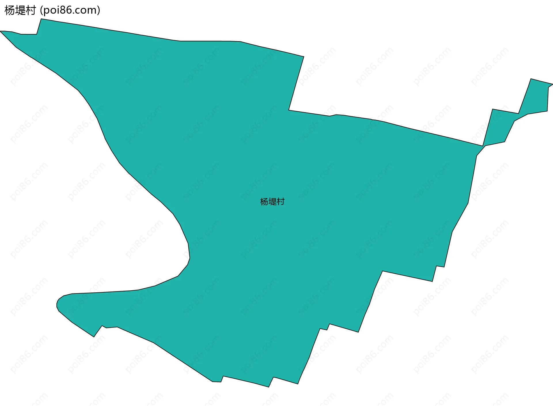 杨堤村边界地图