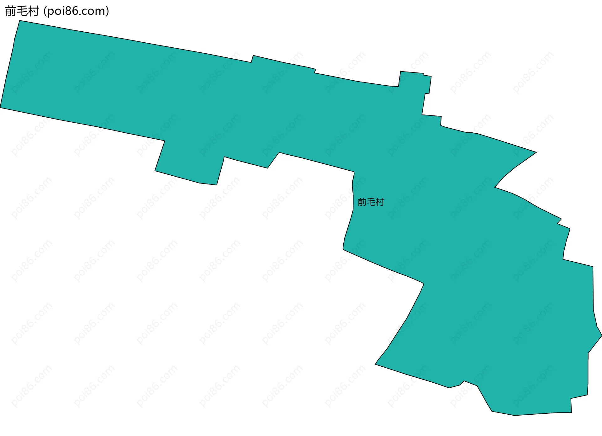 前毛村边界地图