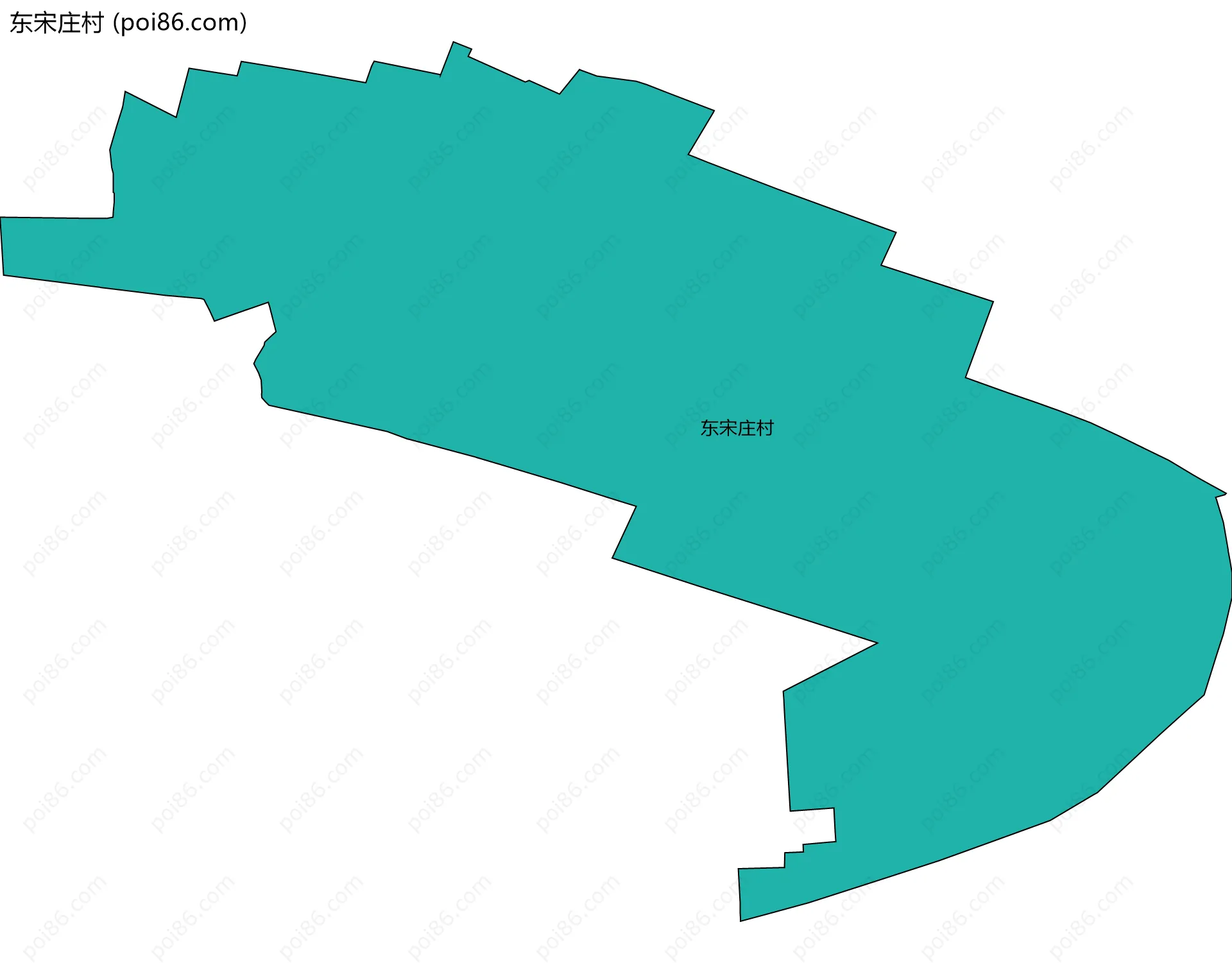 东宋庄村边界地图