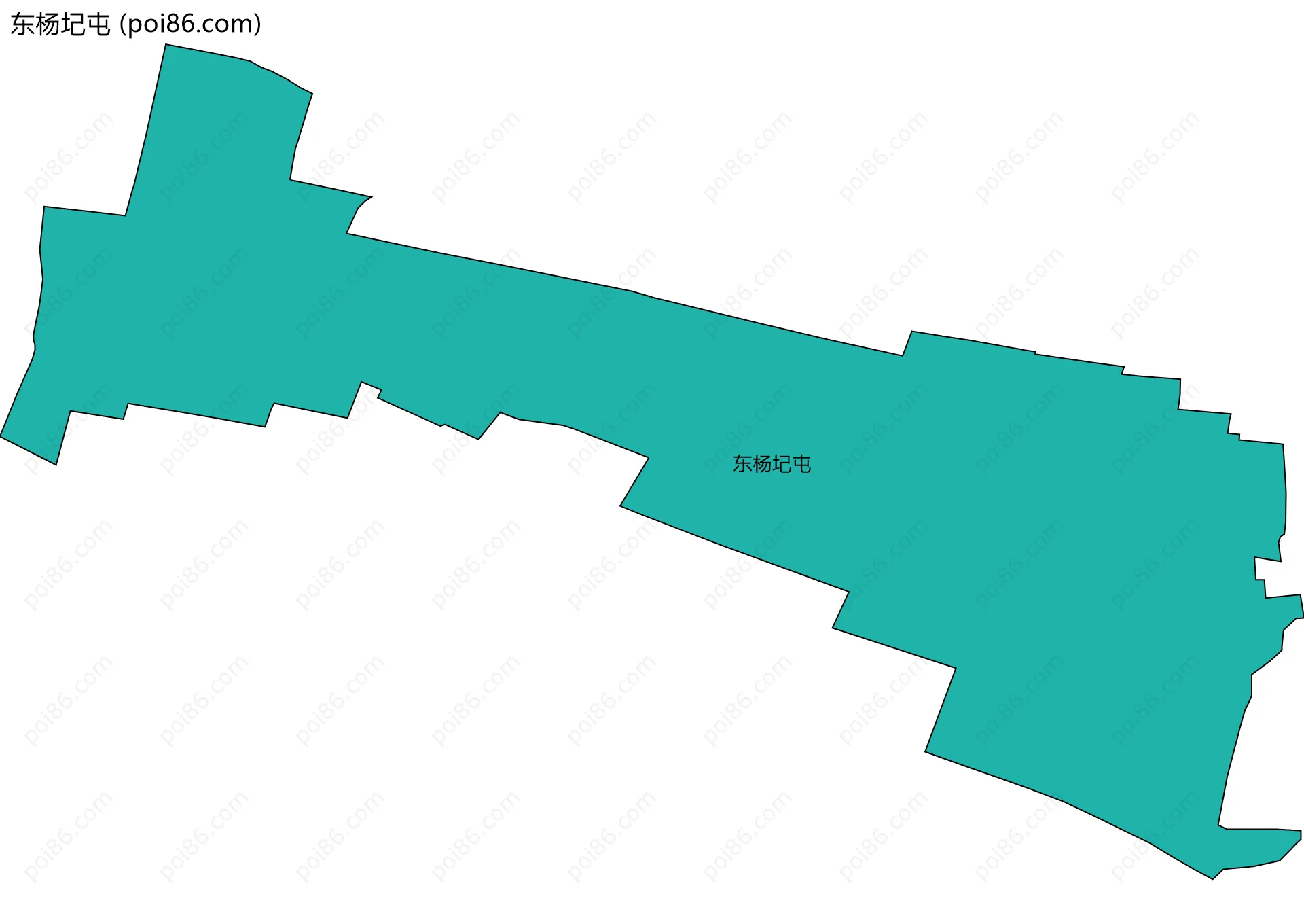 东杨圮屯边界地图