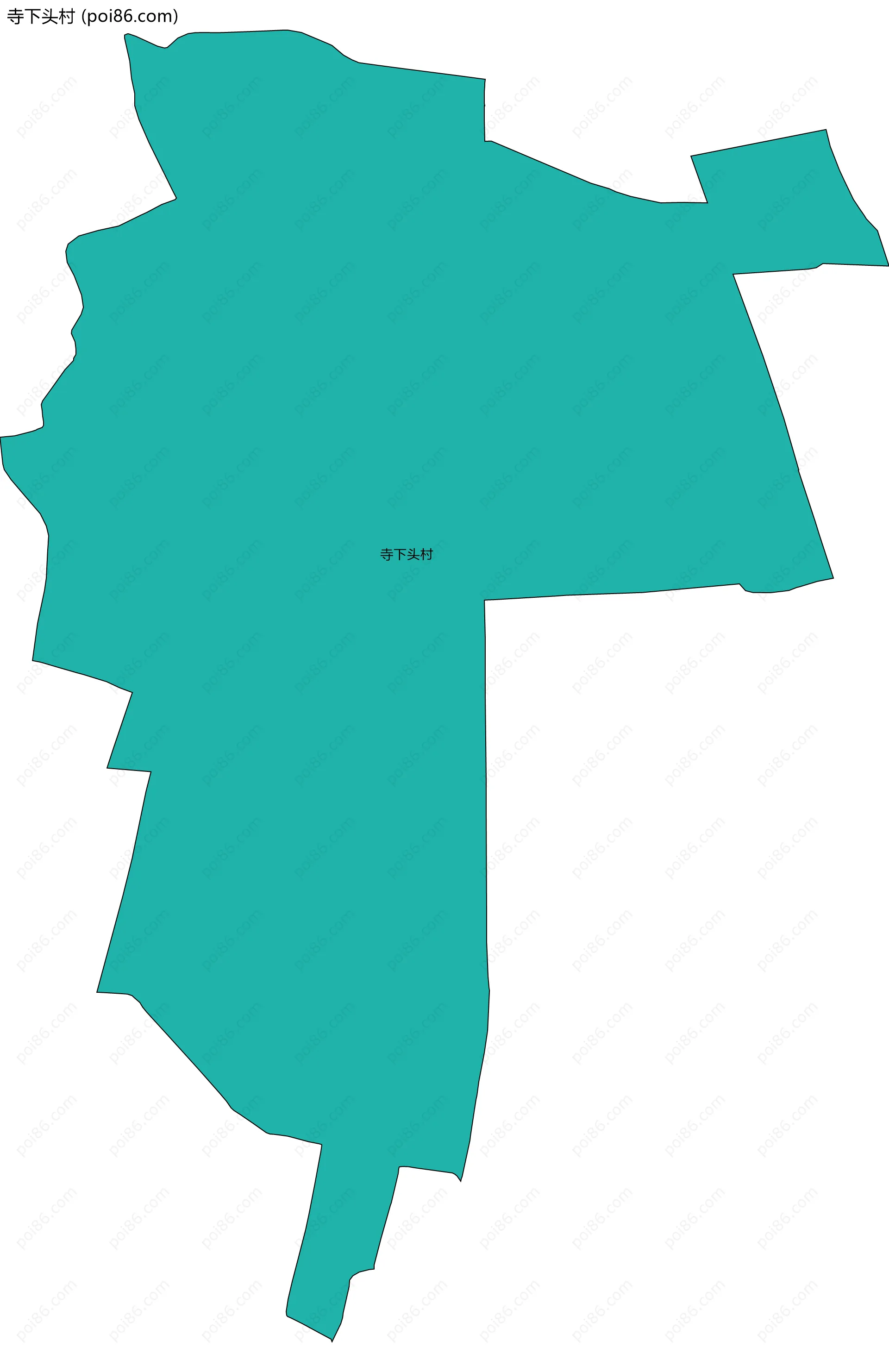 寺下头村边界地图