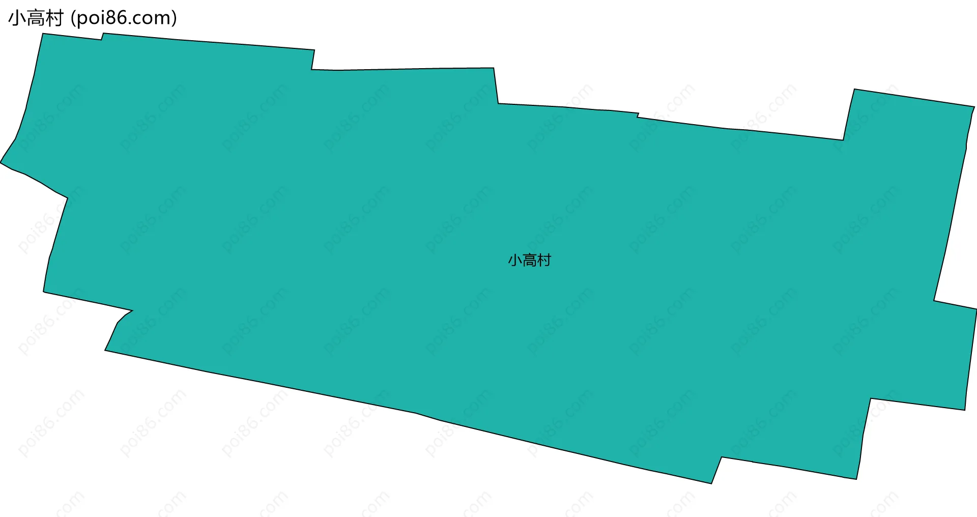 小高村边界地图