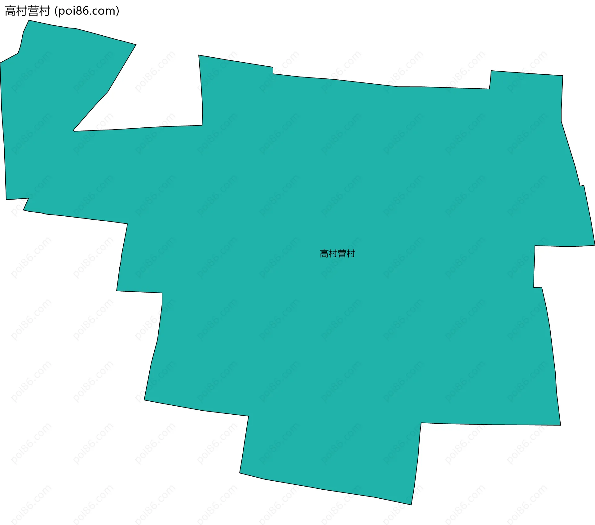 高村营村边界地图