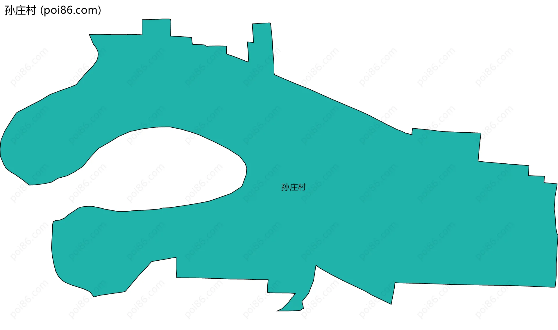 孙庄村边界地图