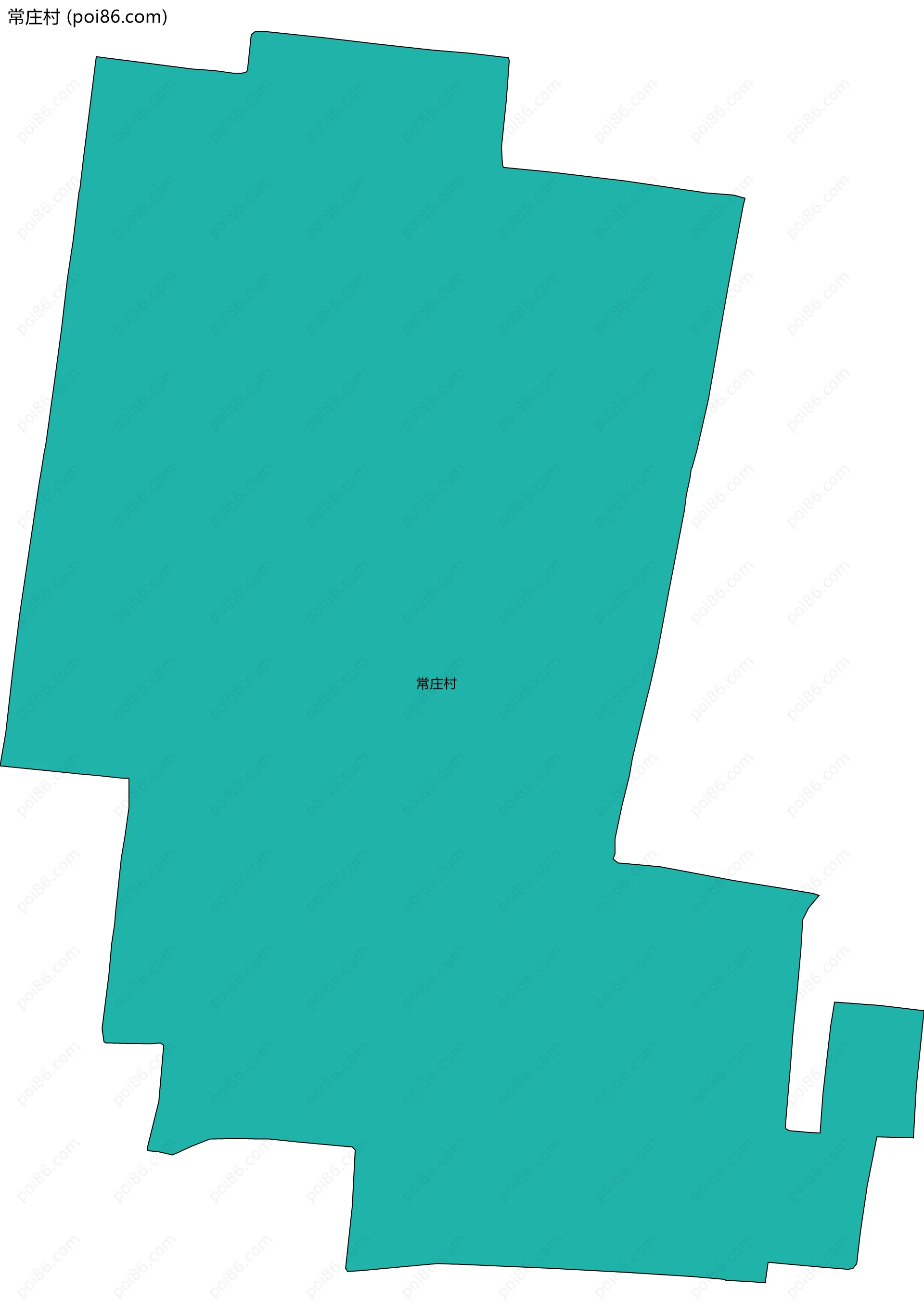 常庄村边界地图