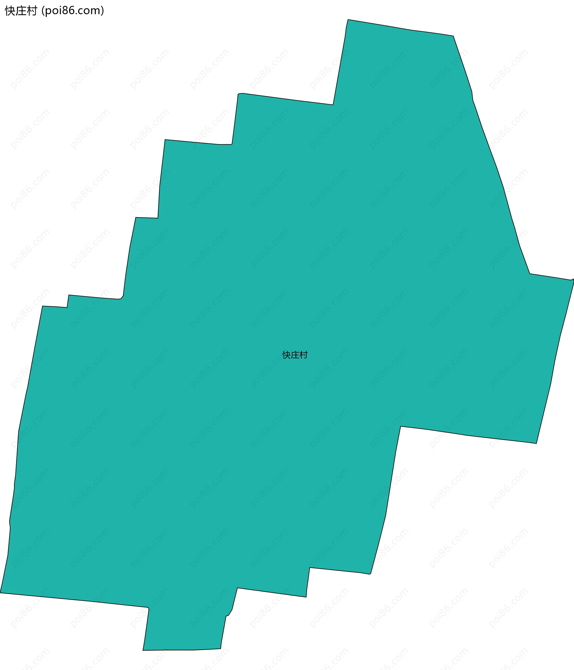 快庄村边界地图