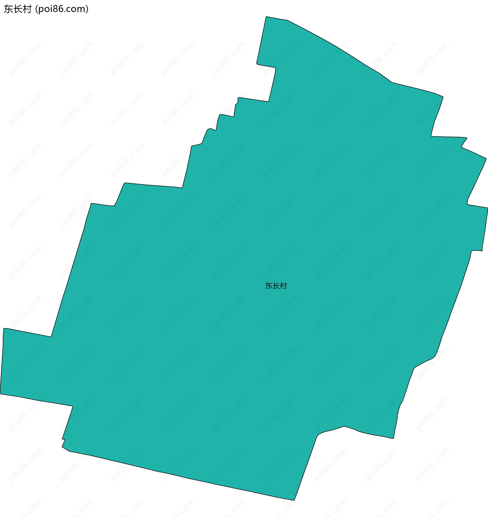 东长村边界地图
